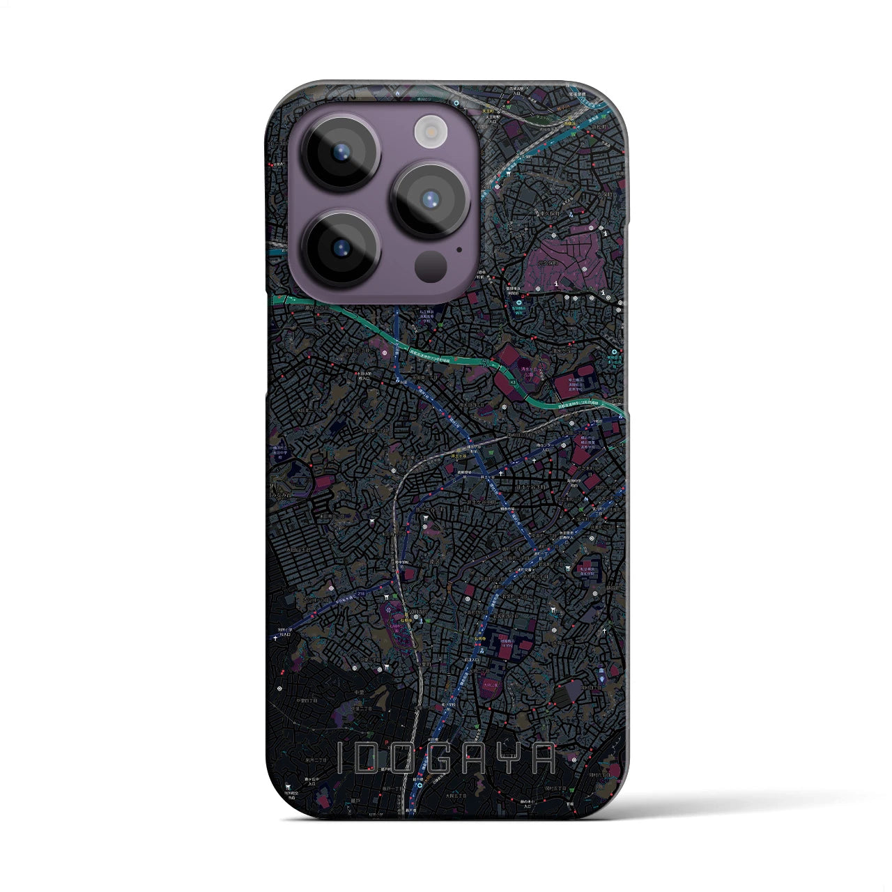 【井土ヶ谷(神奈川県)】地図柄iPhoneケース(バックカバータイプ)