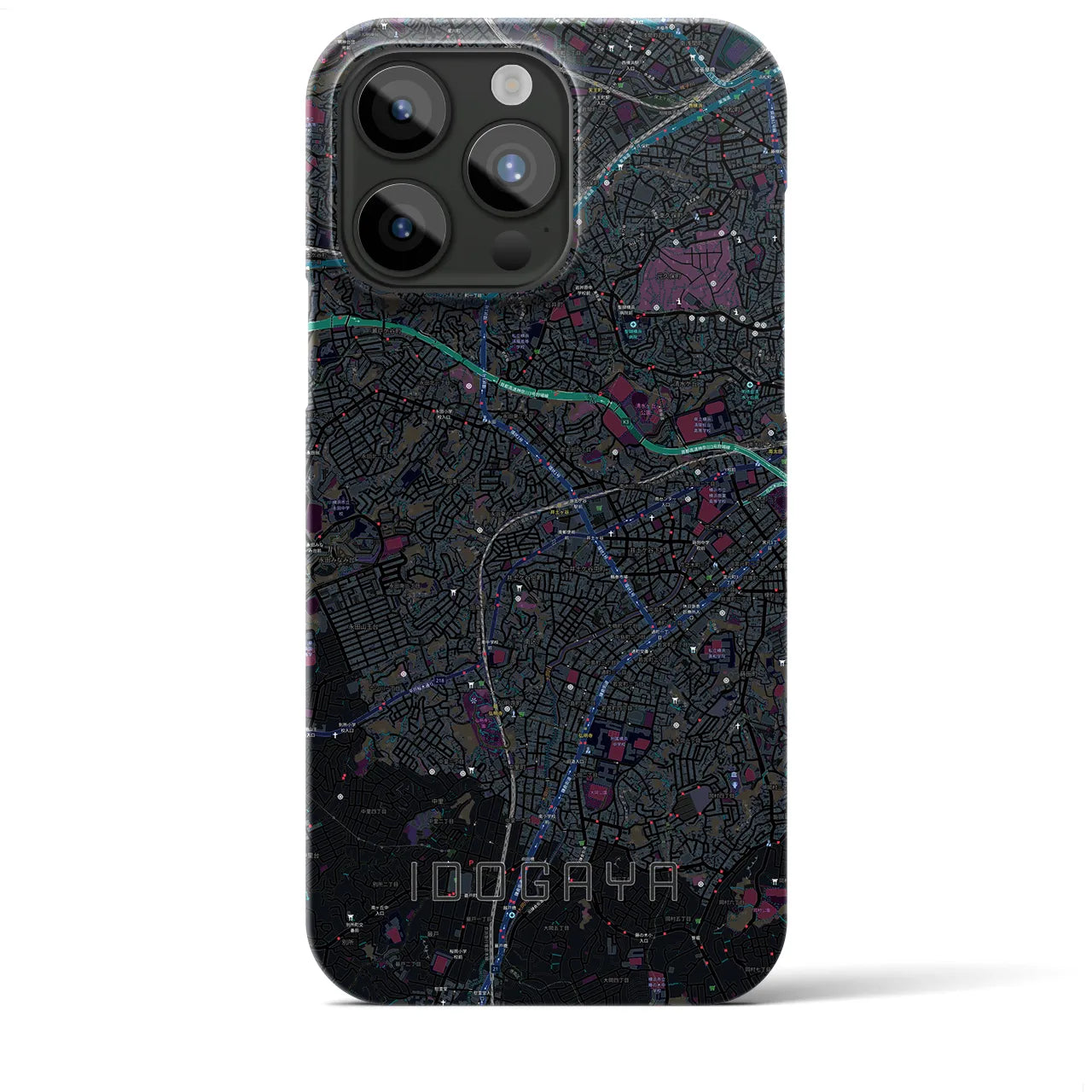 【井土ヶ谷(神奈川県)】地図柄iPhoneケース(バックカバータイプ)