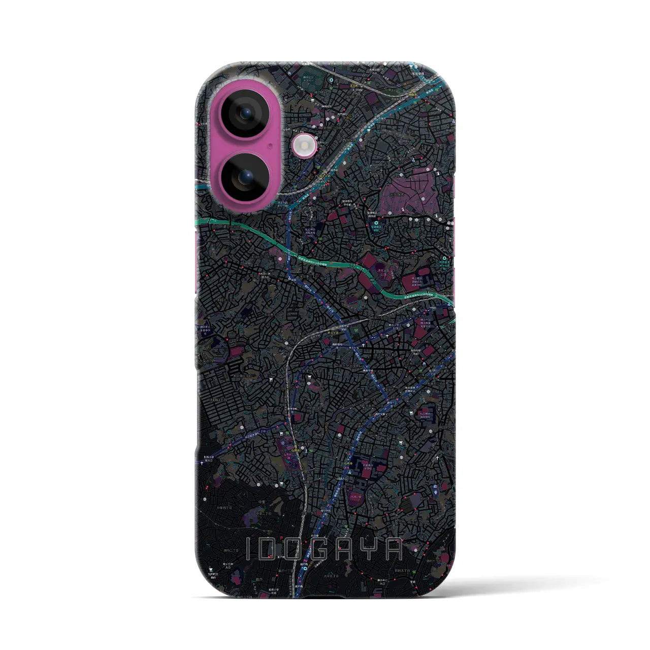 【井土ヶ谷(神奈川県)】地図柄iPhoneケース(バックカバータイプ)