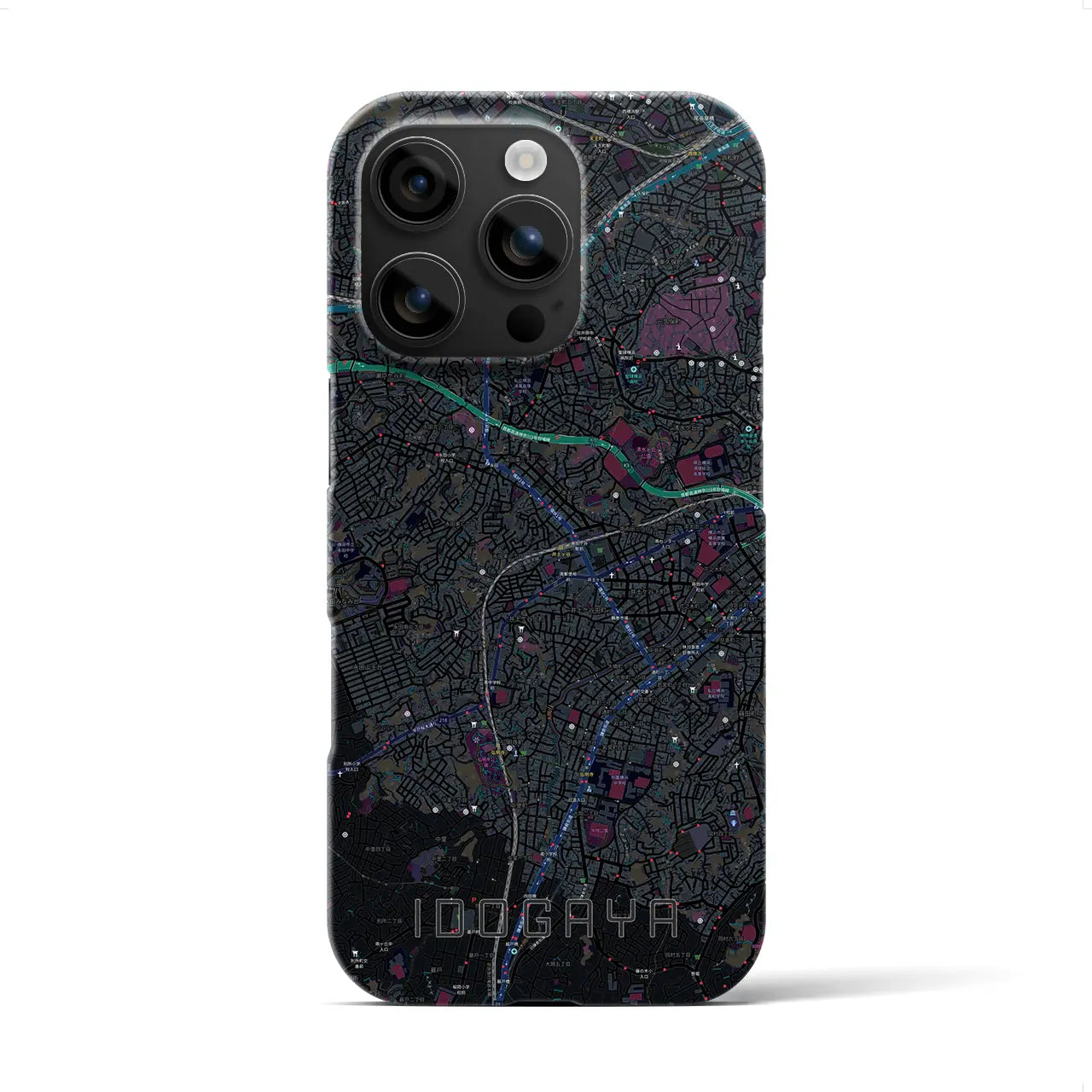 【井土ヶ谷(神奈川県)】地図柄iPhoneケース(バックカバータイプ)