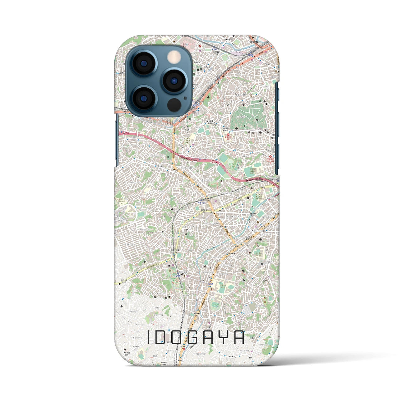 【井土ヶ谷(神奈川県)】地図柄iPhoneケース(バックカバータイプ)