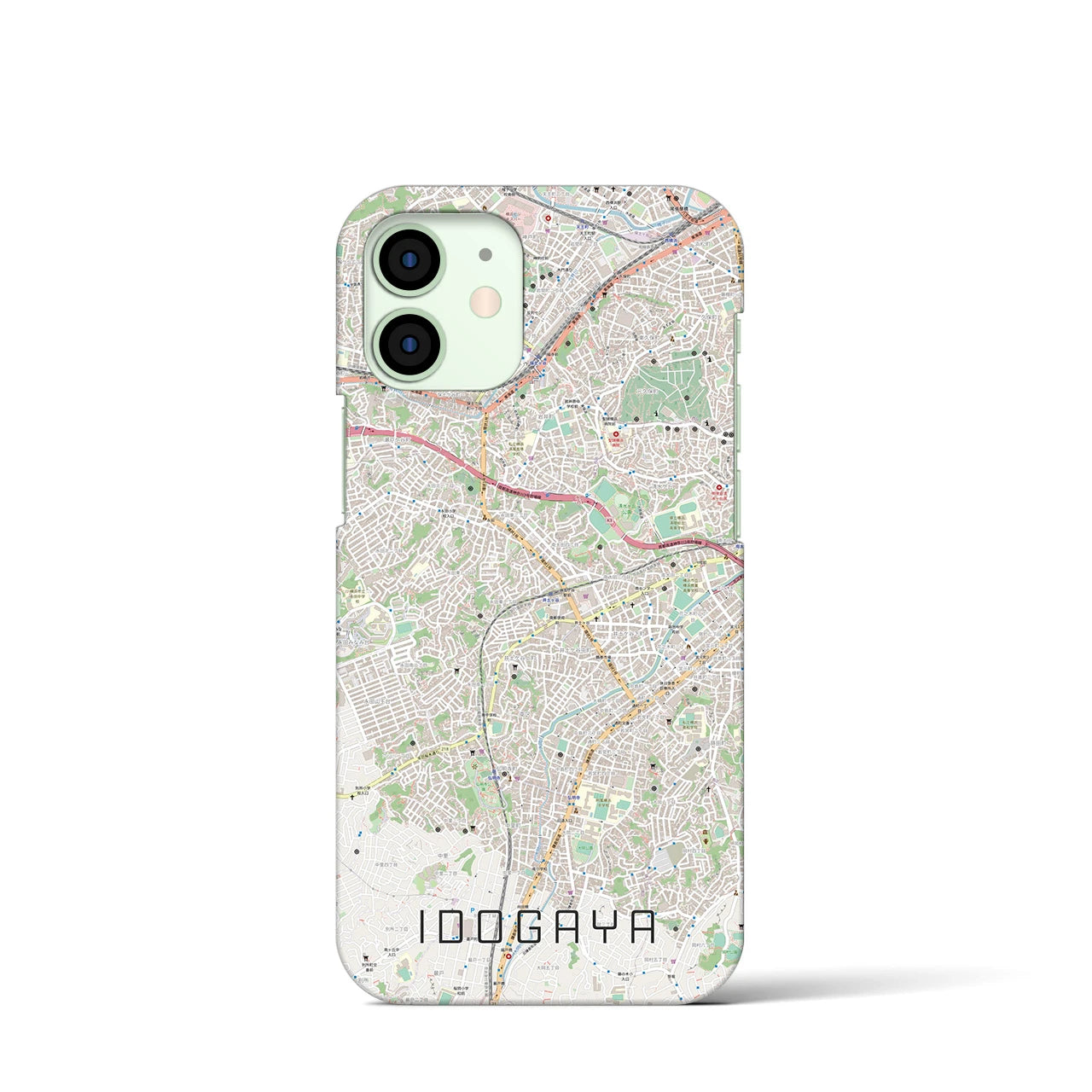 【井土ヶ谷(神奈川県)】地図柄iPhoneケース(バックカバータイプ)