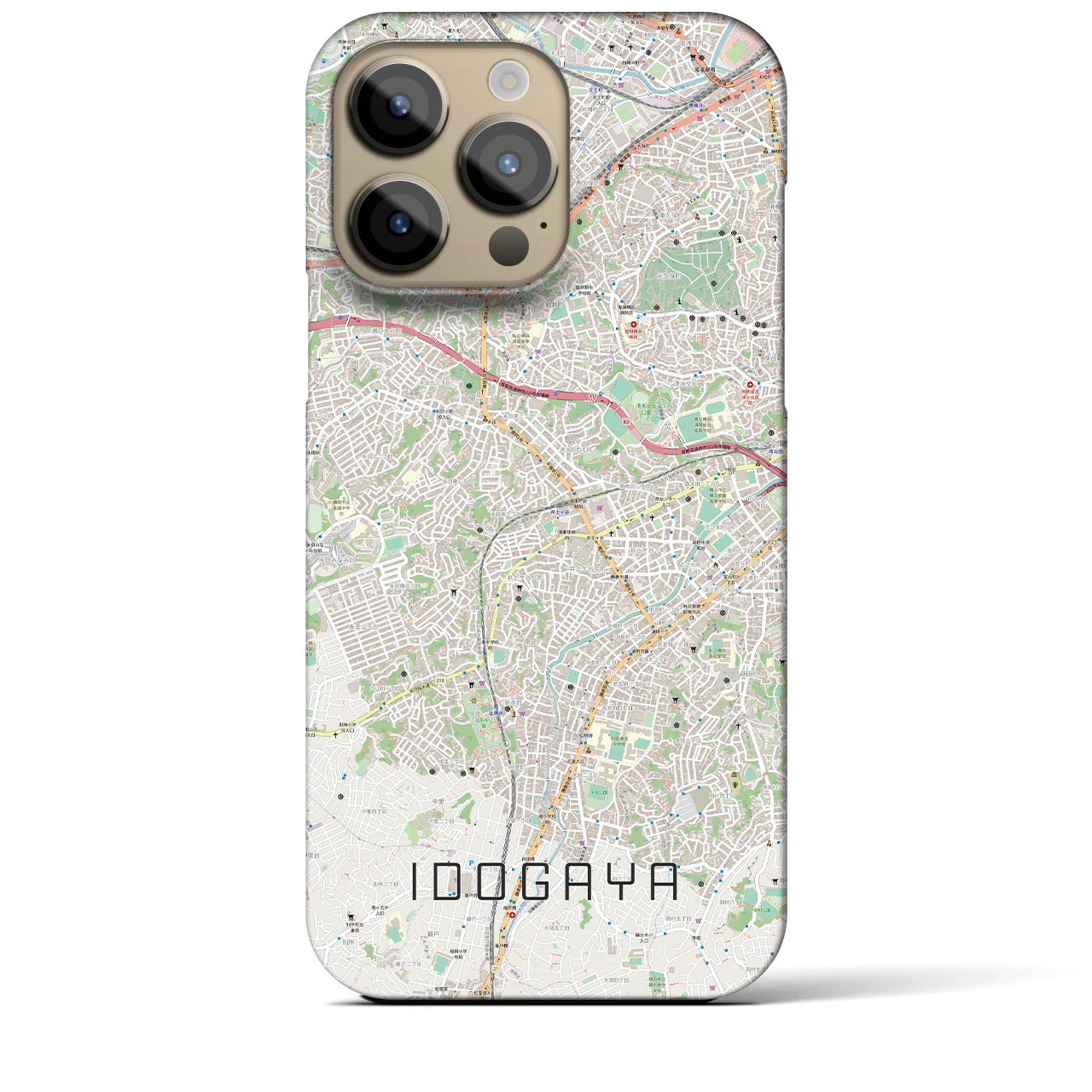 【井土ヶ谷(神奈川県)】地図柄iPhoneケース(バックカバータイプ)