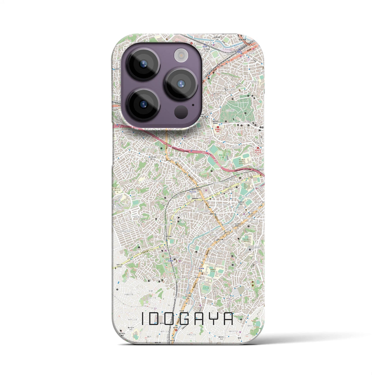 【井土ヶ谷(神奈川県)】地図柄iPhoneケース(バックカバータイプ)