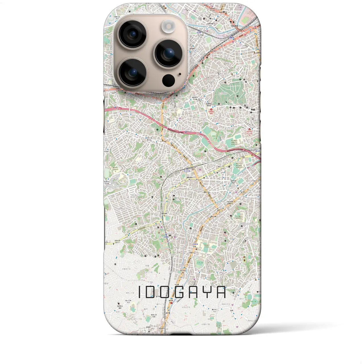 【井土ヶ谷(神奈川県)】地図柄iPhoneケース(バックカバータイプ)