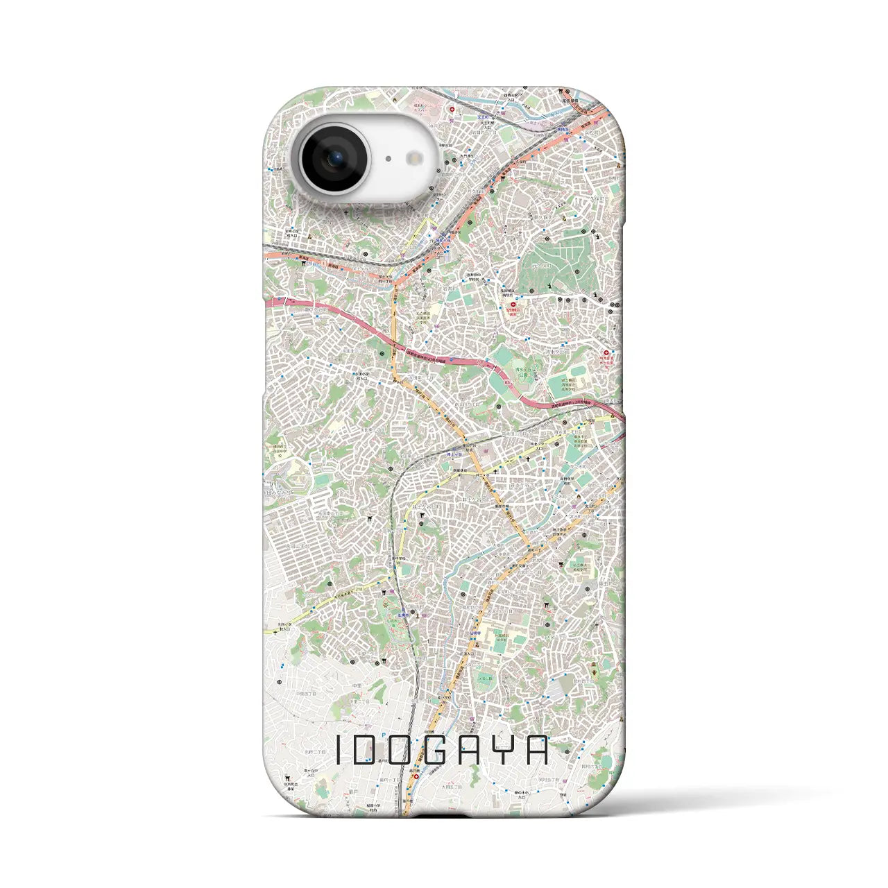 【井土ヶ谷(神奈川県)】地図柄iPhoneケース(バックカバータイプ)
