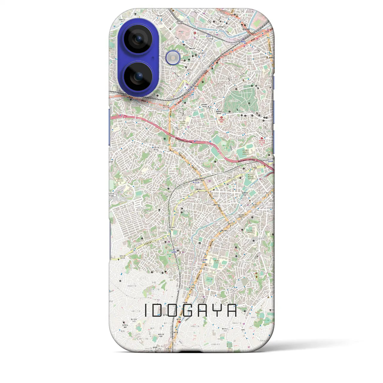【井土ヶ谷(神奈川県)】地図柄iPhoneケース(バックカバータイプ)ナチュラル・iPhone 16 Pro Max 用