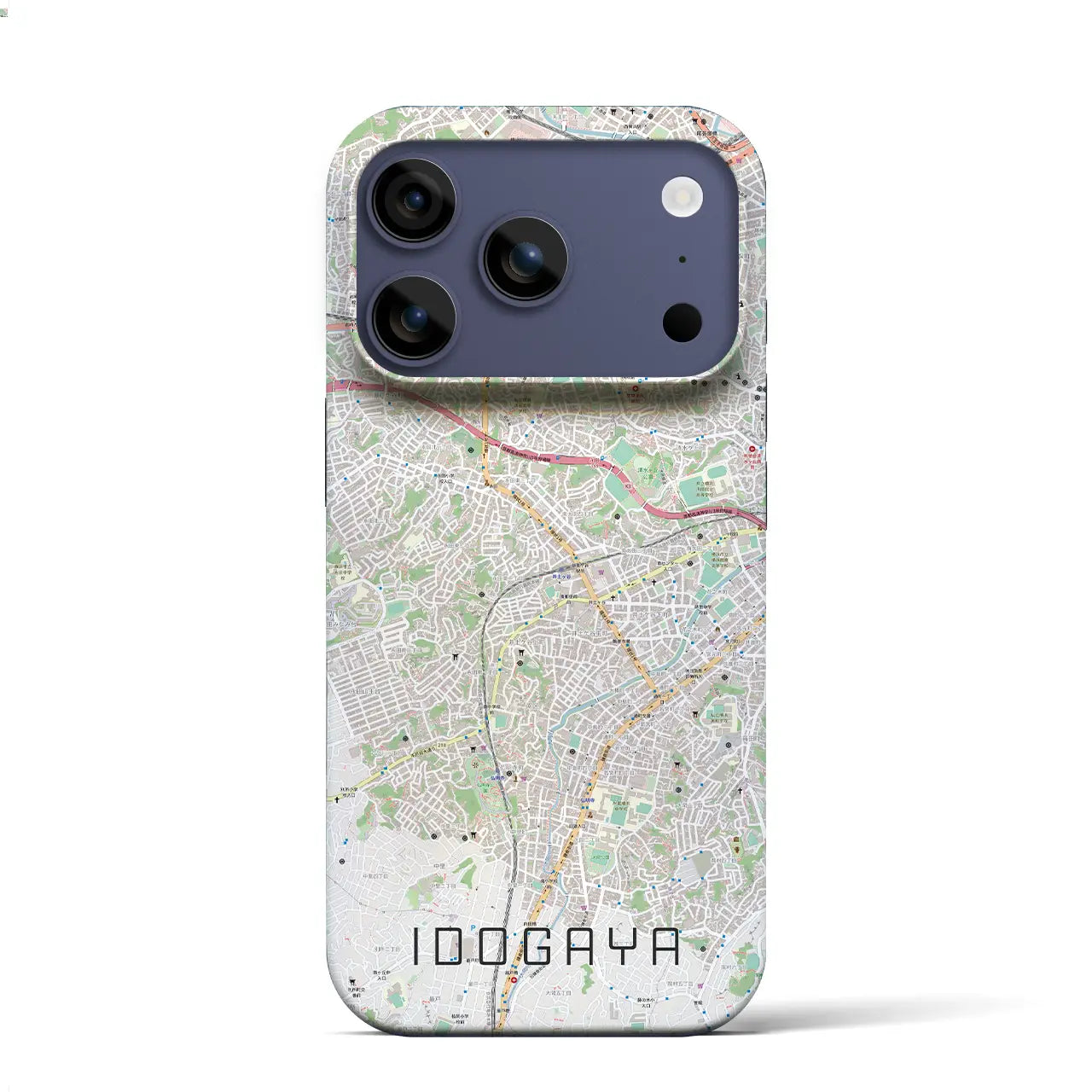 【井土ヶ谷(神奈川県)】地図柄iPhoneケース(バックカバータイプ)