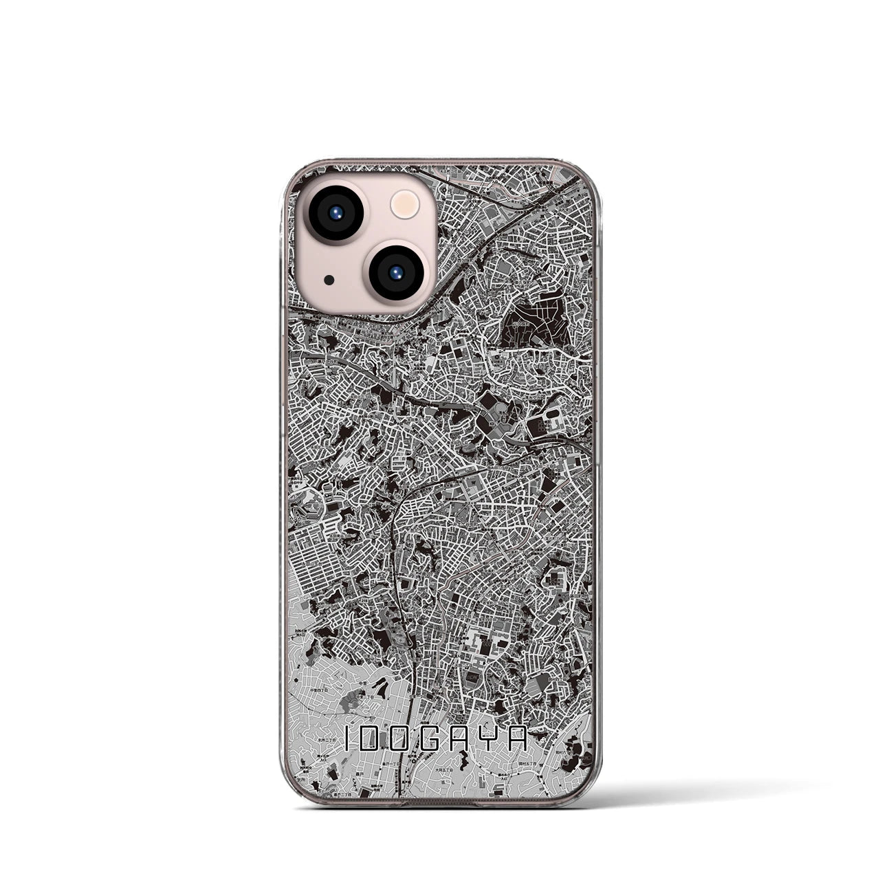 【井土ヶ谷(神奈川県)】地図柄iPhoneケース(クリアタイプ)