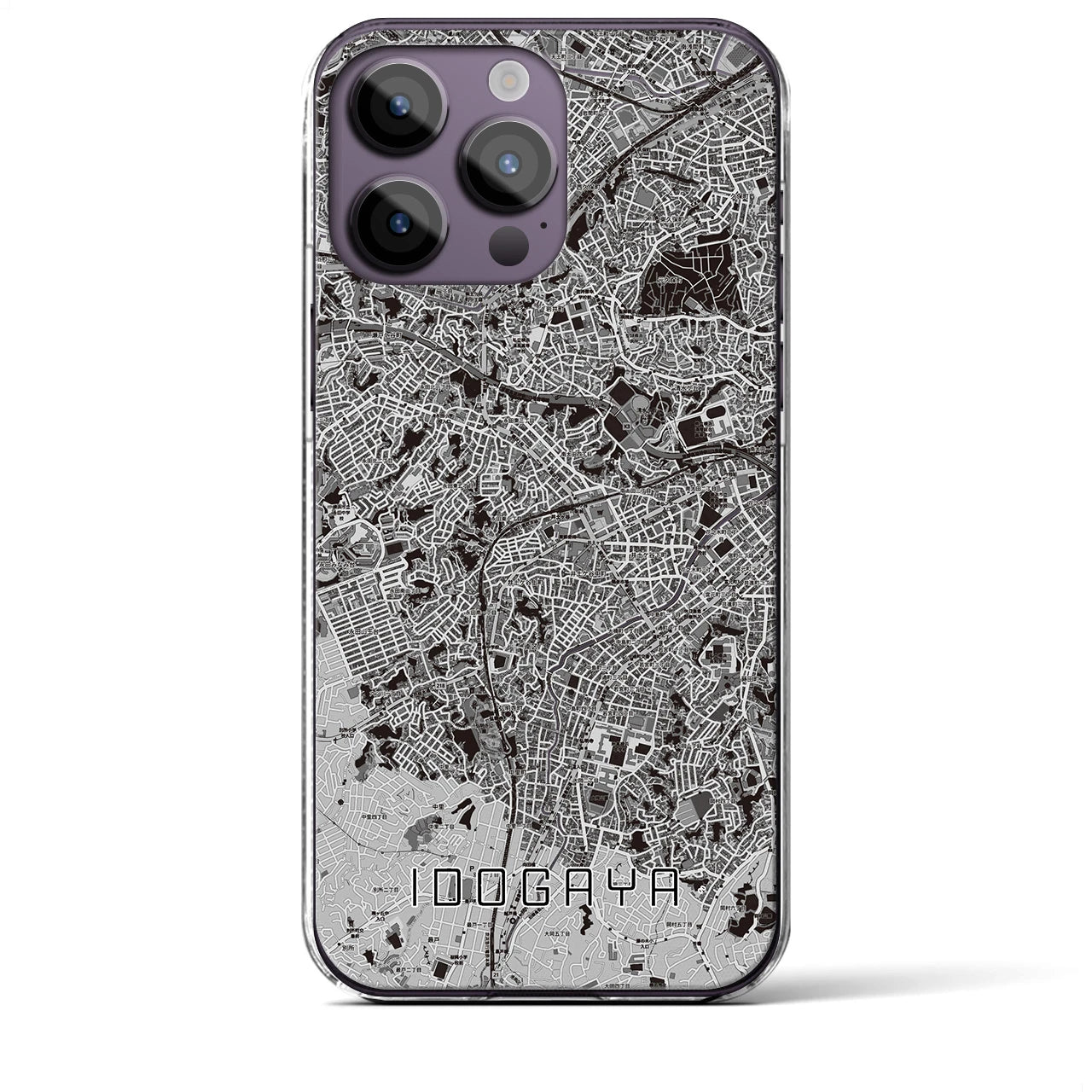 【井土ヶ谷(神奈川県)】地図柄iPhoneケース(クリアタイプ)