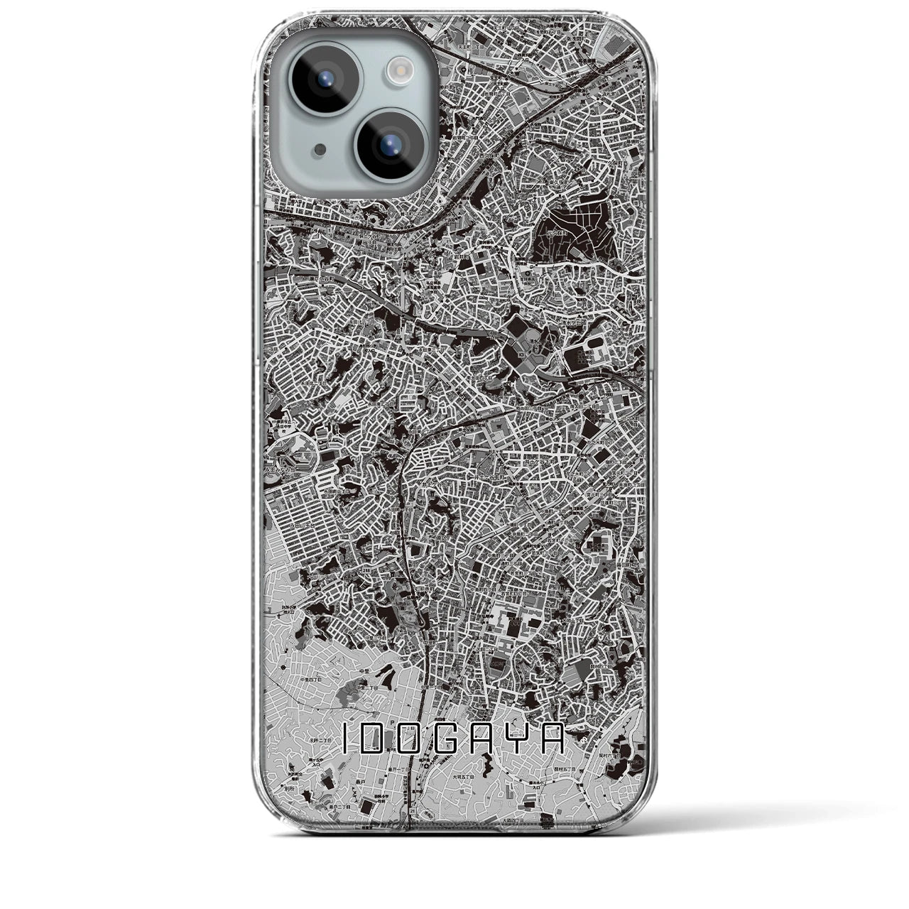 【井土ヶ谷(神奈川県)】地図柄iPhoneケース(クリアタイプ)