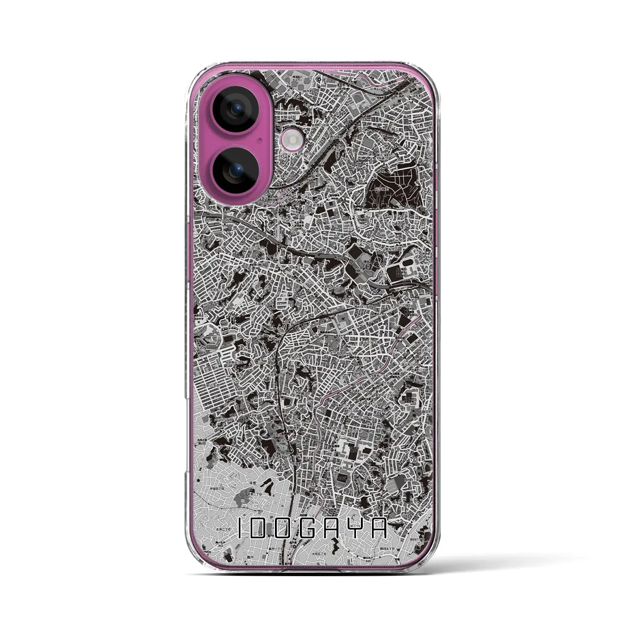 【井土ヶ谷(神奈川県)】地図柄iPhoneケース(クリアタイプ)