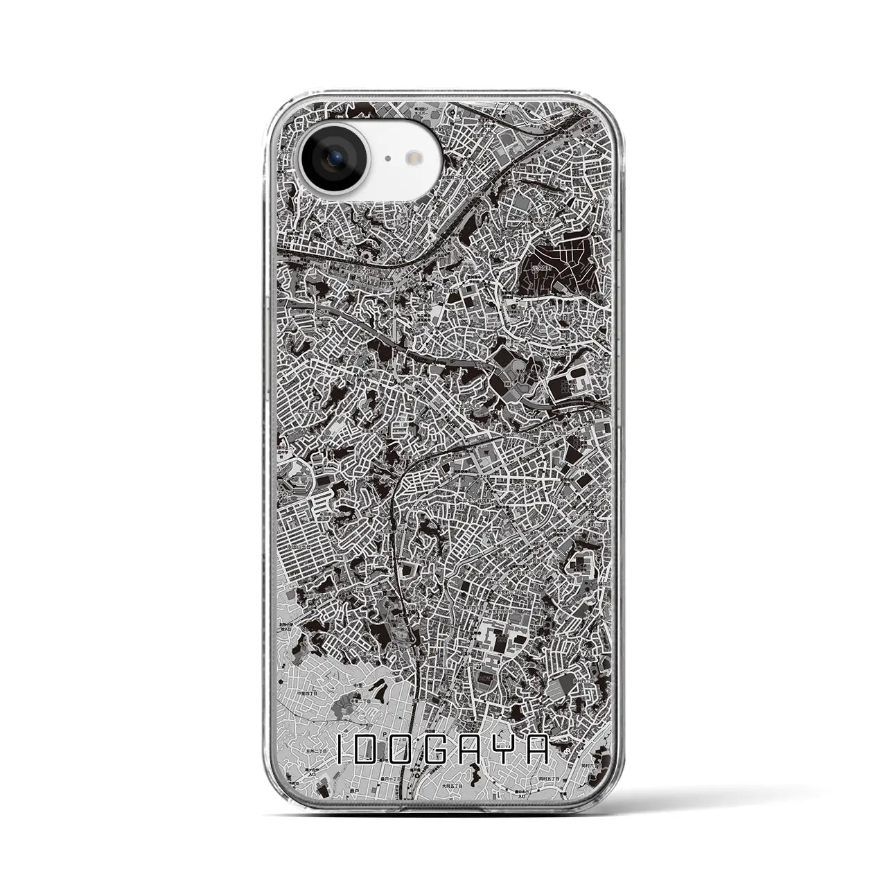 【井土ヶ谷(神奈川県)】地図柄iPhoneケース(クリアタイプ)