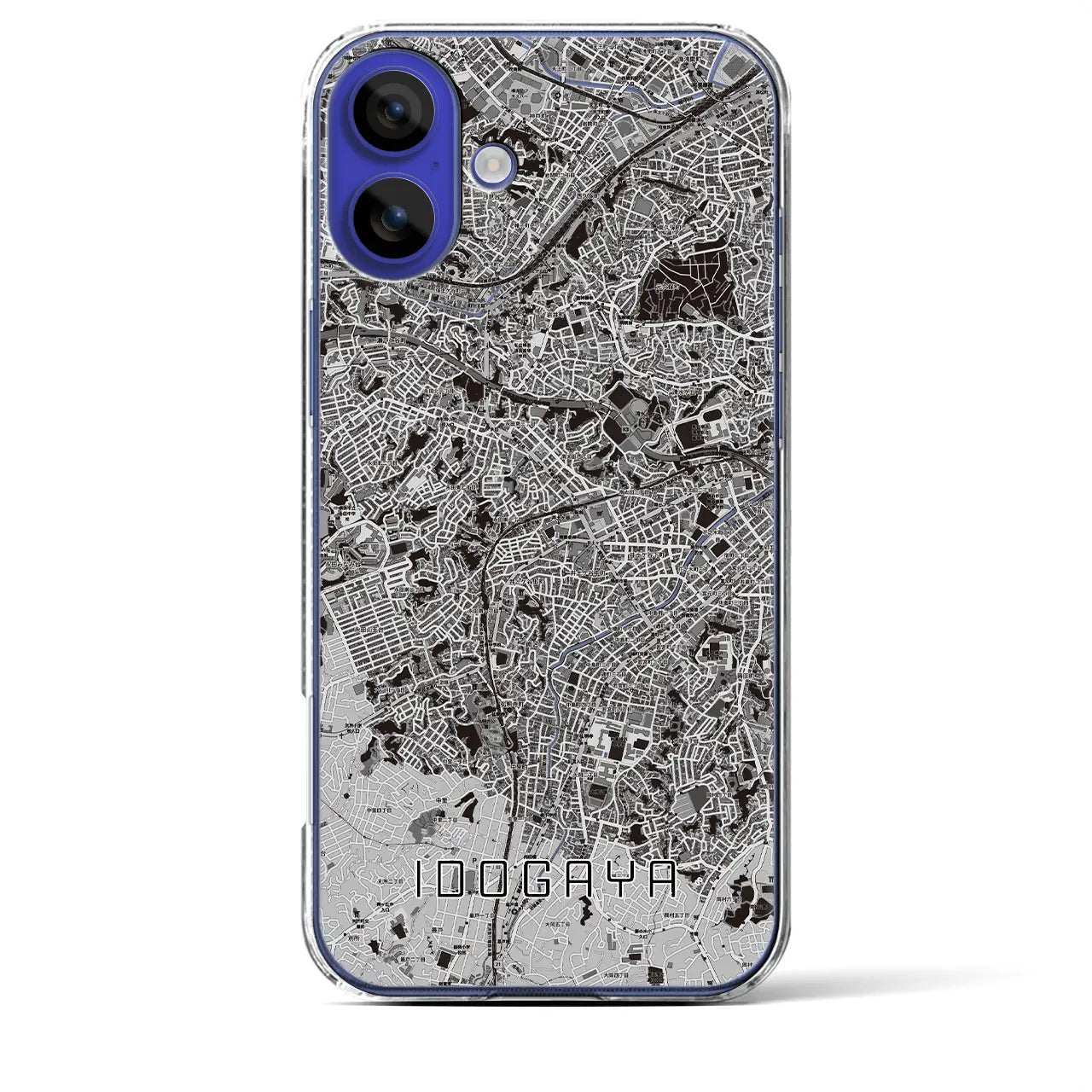 【井土ヶ谷(神奈川県)】地図柄iPhoneケース(クリアタイプ)