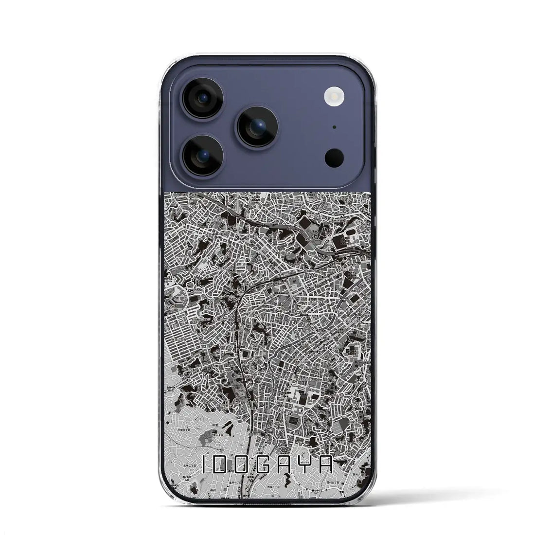 【井土ヶ谷(神奈川県)】地図柄iPhoneケース(クリアタイプ)