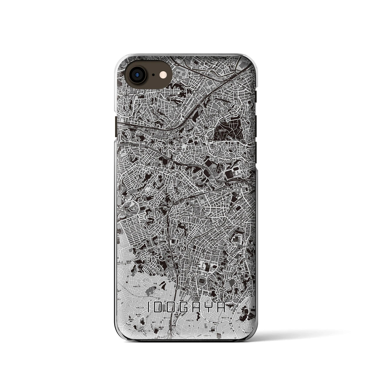 【井土ヶ谷(神奈川県)】地図柄iPhoneケース(クリアタイプ)