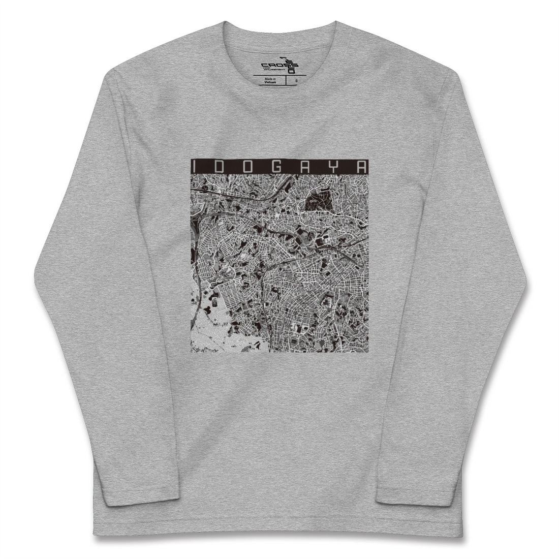 【井土ヶ谷(神奈川県)】地図柄ロングスリーブTシャツ