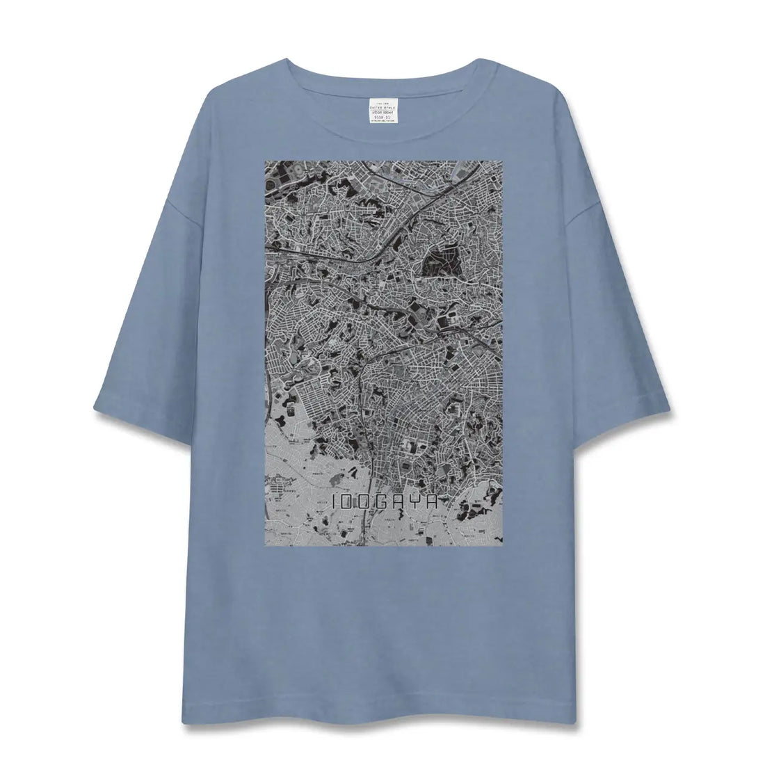 【井土ヶ谷(神奈川県)】地図柄ビッグシルエットTシャツ