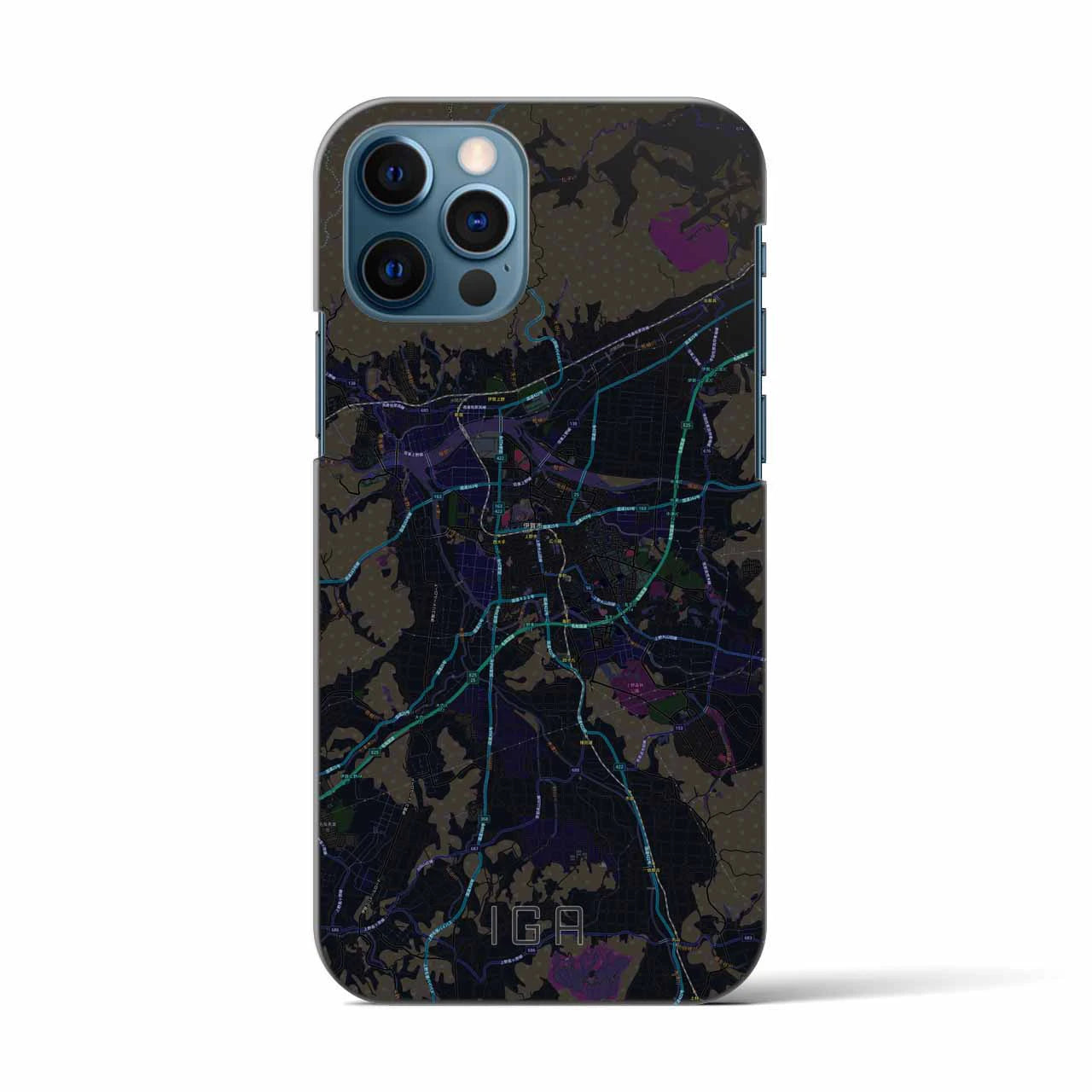 【伊賀(三重県)】地図柄iPhoneケース(バックカバータイプ)