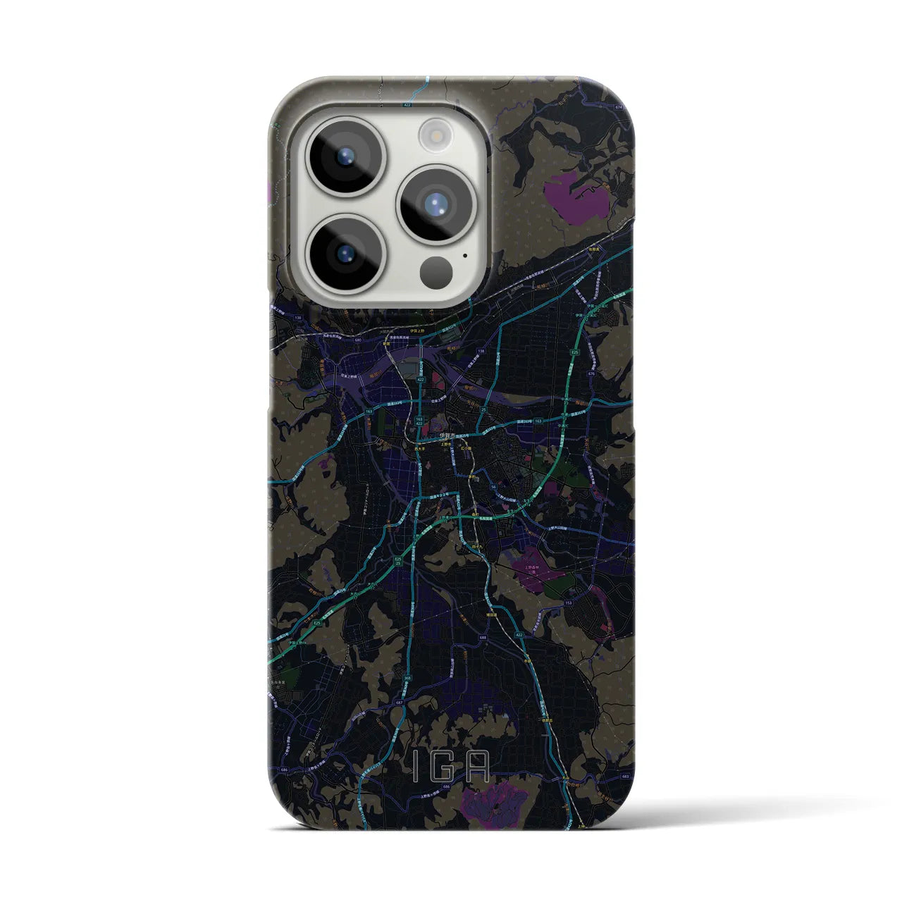 【伊賀(三重県)】地図柄iPhoneケース(バックカバータイプ)