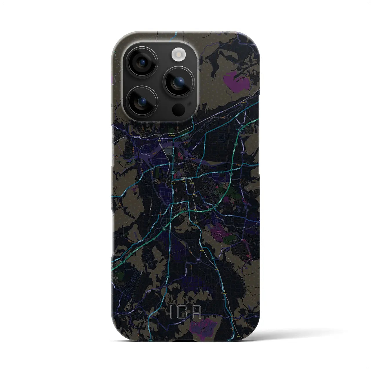 【伊賀(三重県)】地図柄iPhoneケース(バックカバータイプ)