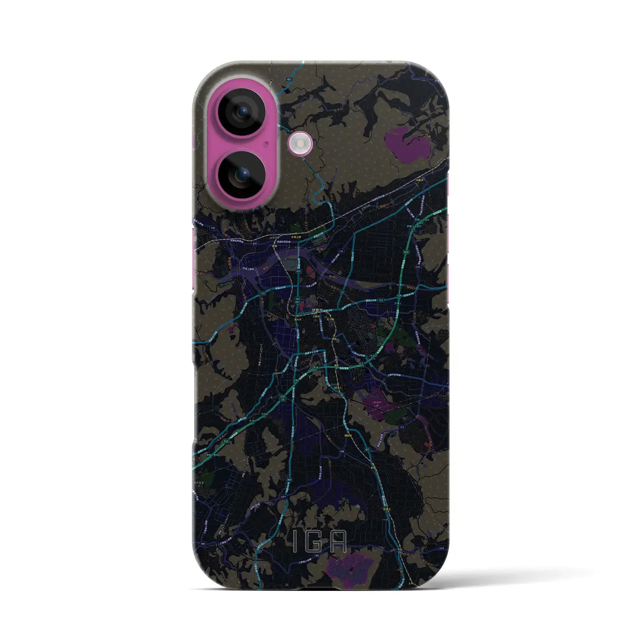 【伊賀(三重県)】地図柄iPhoneケース(バックカバータイプ)