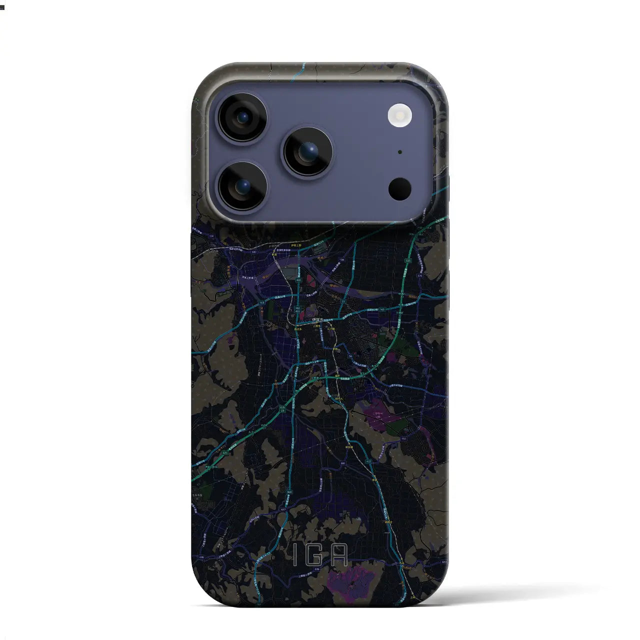 【伊賀(三重県)】地図柄iPhoneケース(バックカバータイプ)