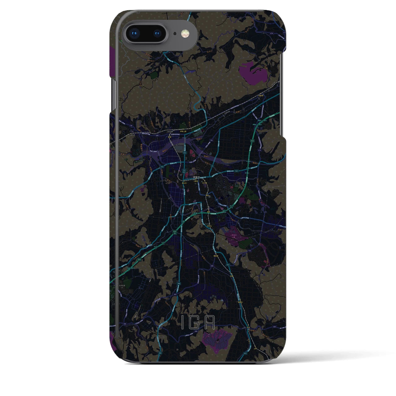 【伊賀(三重県)】地図柄iPhoneケース(バックカバータイプ)