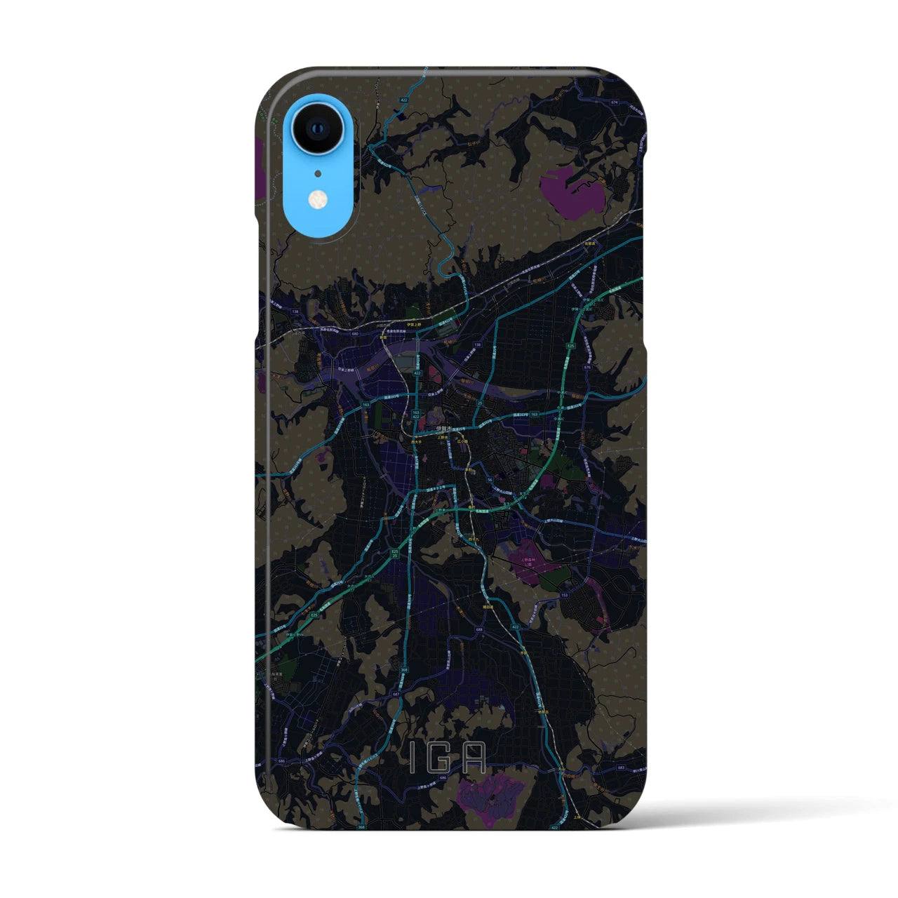 【伊賀(三重県)】地図柄iPhoneケース(バックカバータイプ)
