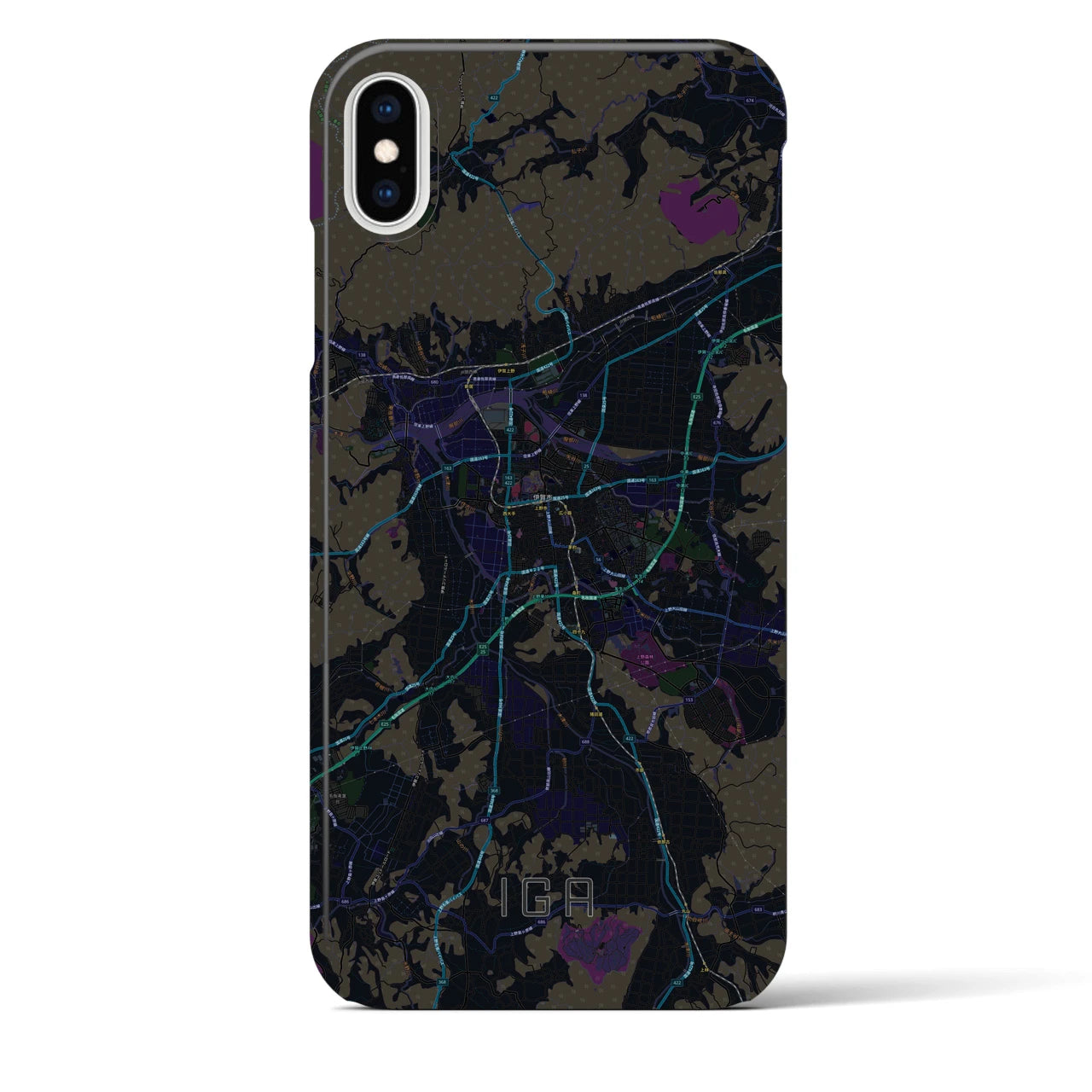 【伊賀(三重県)】地図柄iPhoneケース(バックカバータイプ)