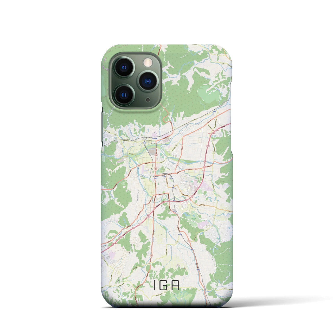 【伊賀(三重県)】地図柄iPhoneケース(バックカバータイプ)