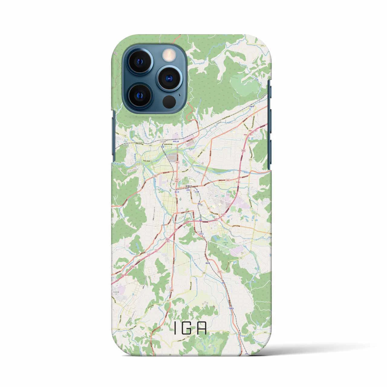 【伊賀(三重県)】地図柄iPhoneケース(バックカバータイプ)