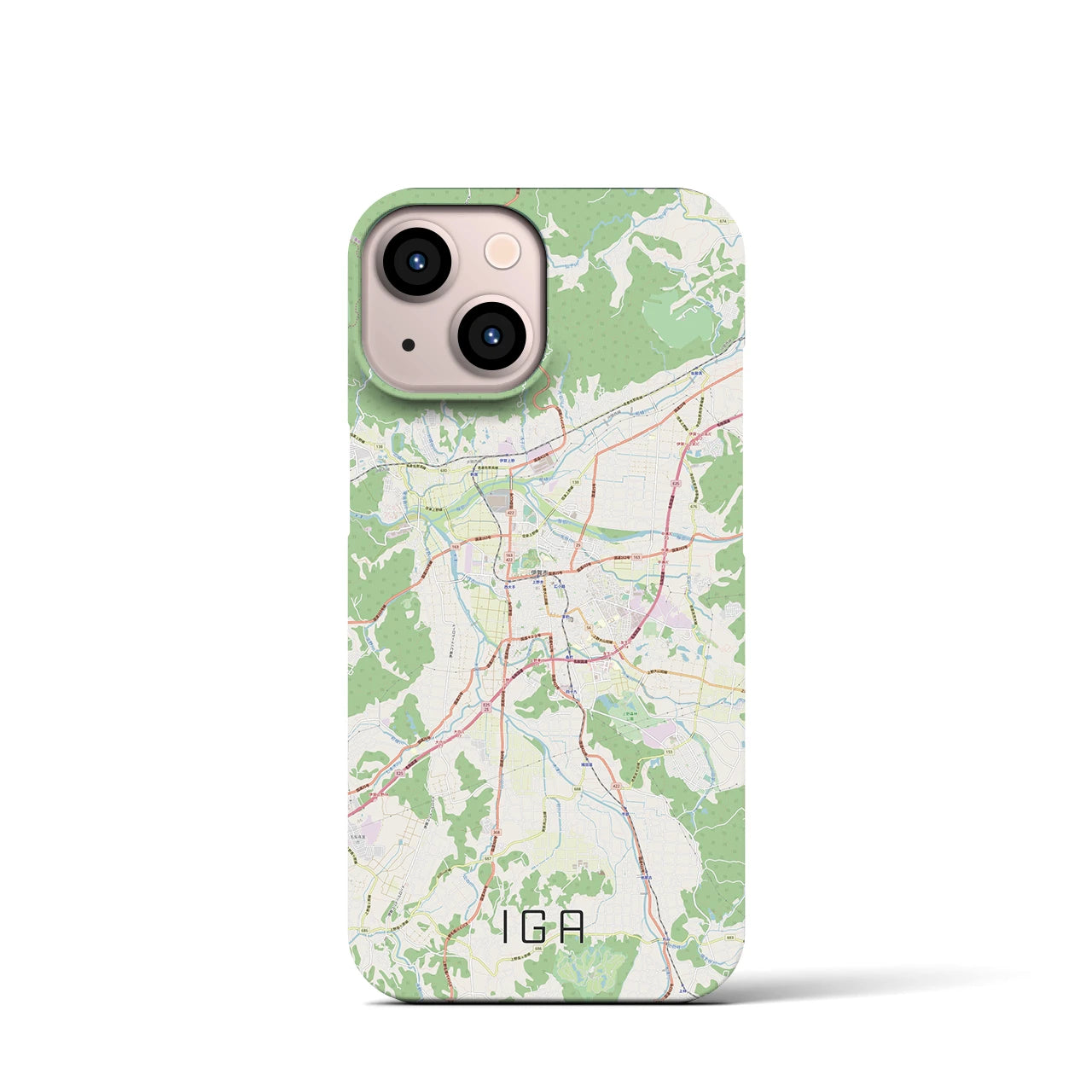 【伊賀(三重県)】地図柄iPhoneケース(バックカバータイプ)