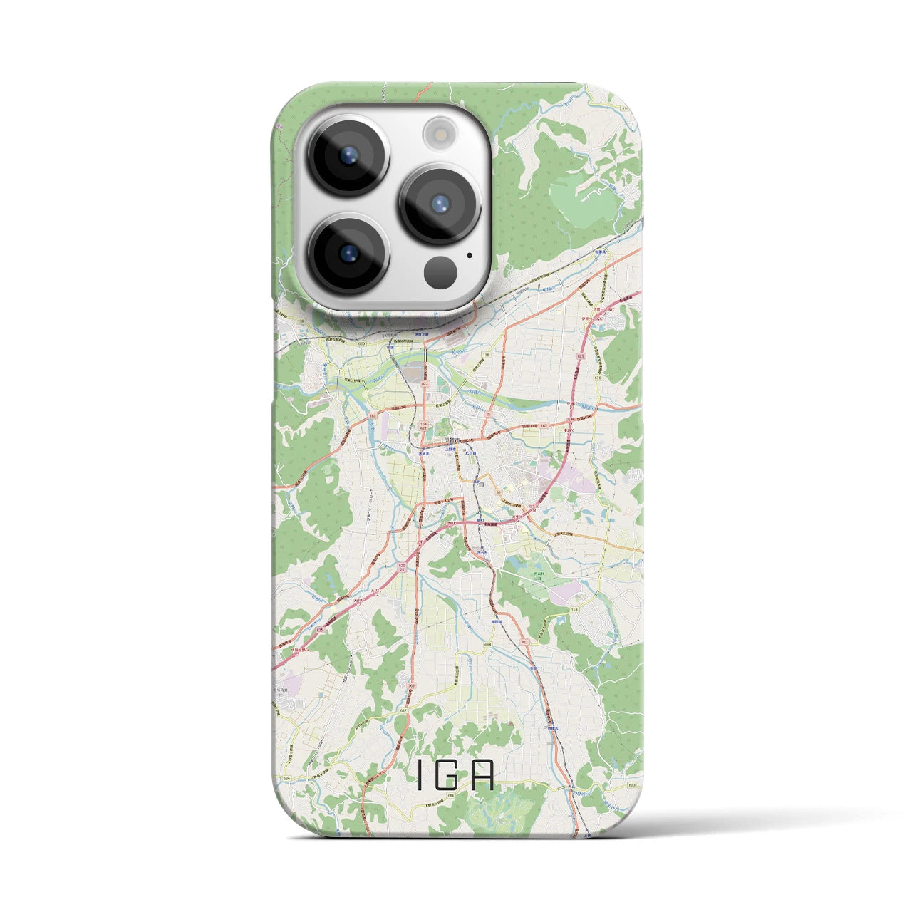【伊賀(三重県)】地図柄iPhoneケース(バックカバータイプ)