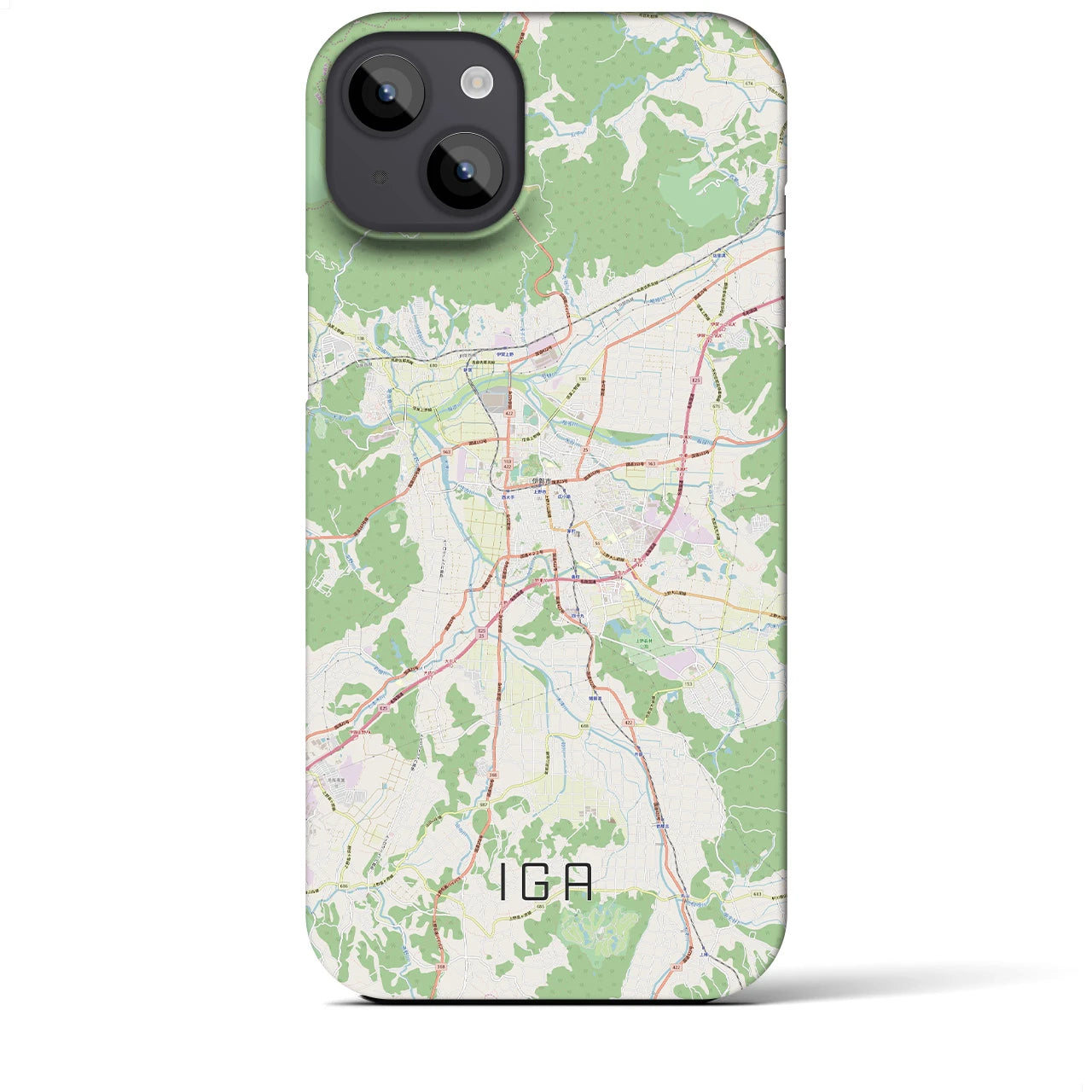 【伊賀(三重県)】地図柄iPhoneケース(バックカバータイプ)
