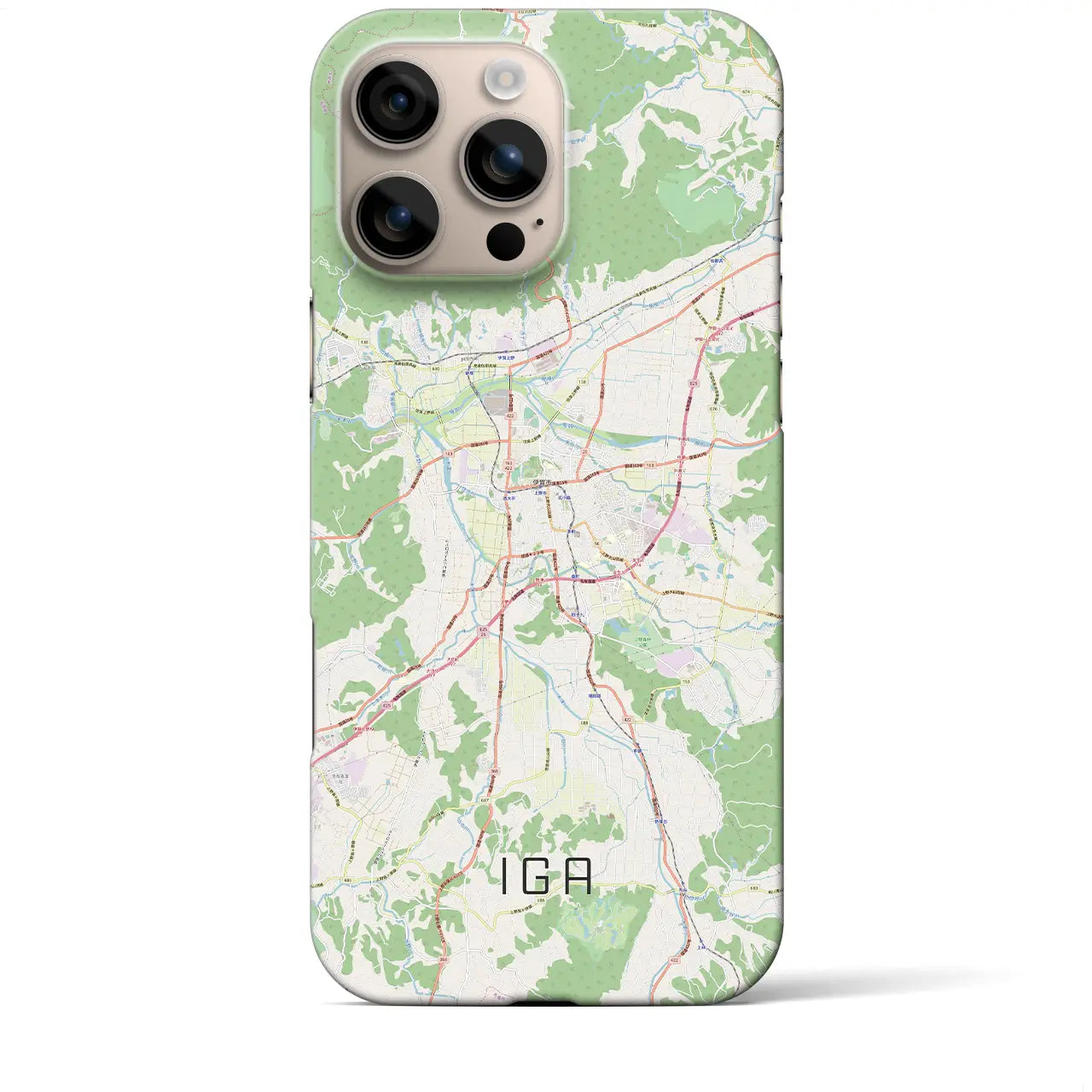 【伊賀(三重県)】地図柄iPhoneケース(バックカバータイプ)