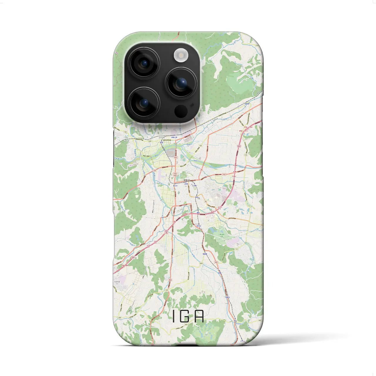 【伊賀(三重県)】地図柄iPhoneケース(バックカバータイプ)