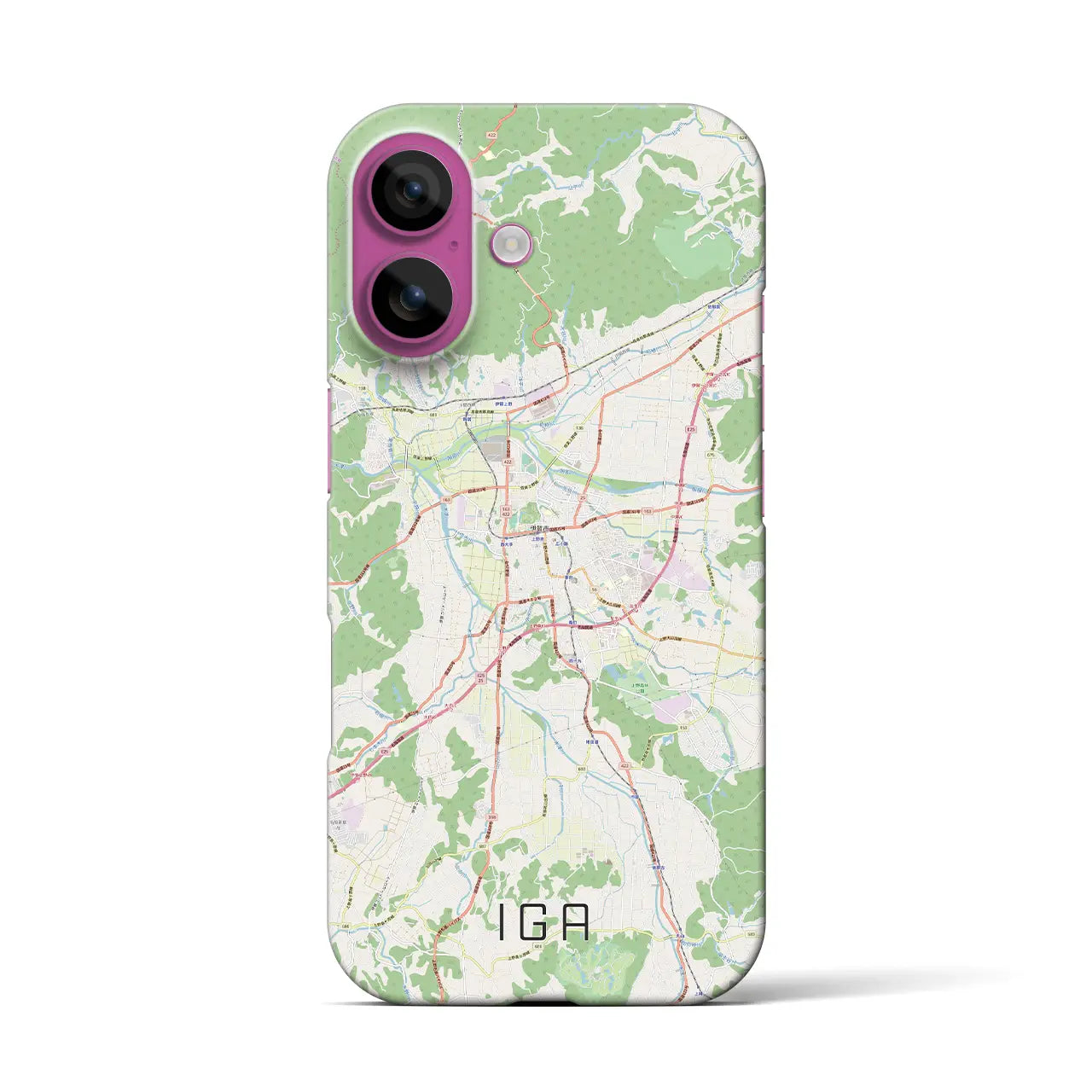 【伊賀(三重県)】地図柄iPhoneケース(バックカバータイプ)