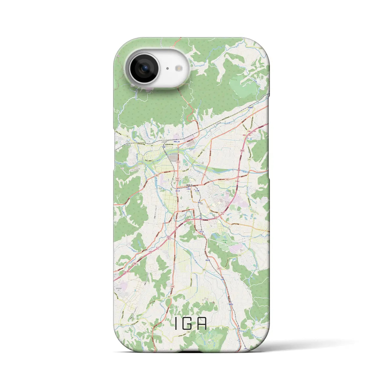 【伊賀(三重県)】地図柄iPhoneケース(バックカバータイプ)