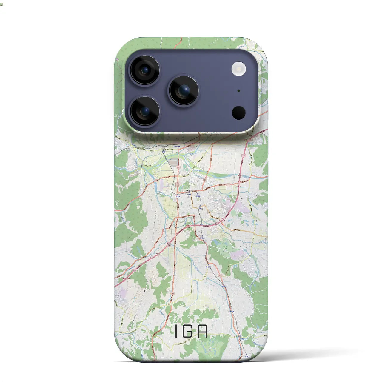 【伊賀(三重県)】地図柄iPhoneケース(バックカバータイプ)