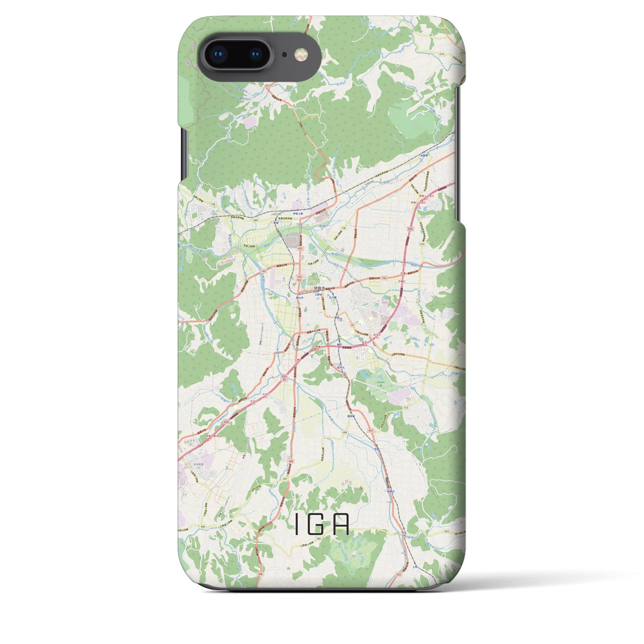 【伊賀(三重県)】地図柄iPhoneケース(バックカバータイプ)