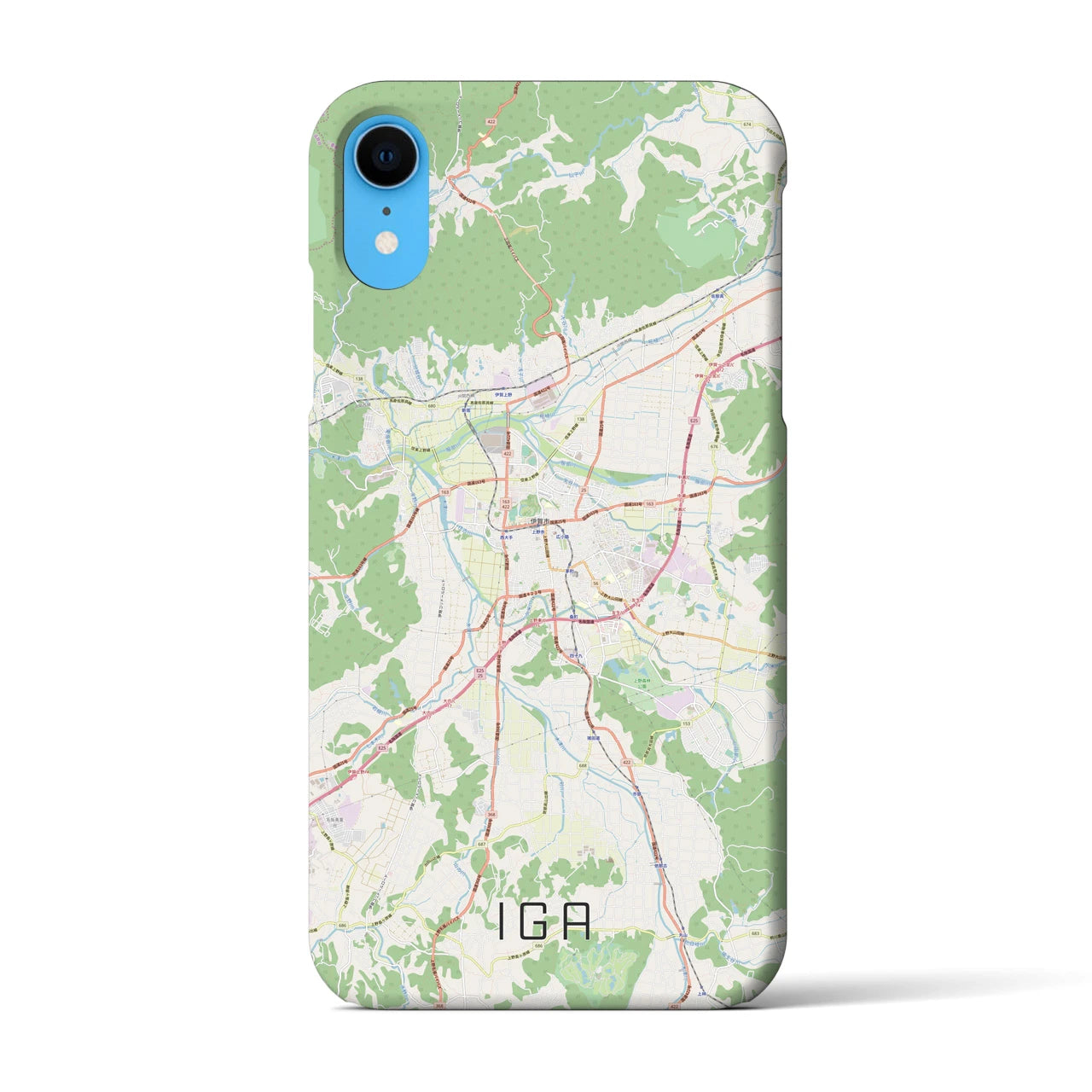 【伊賀(三重県)】地図柄iPhoneケース(バックカバータイプ)