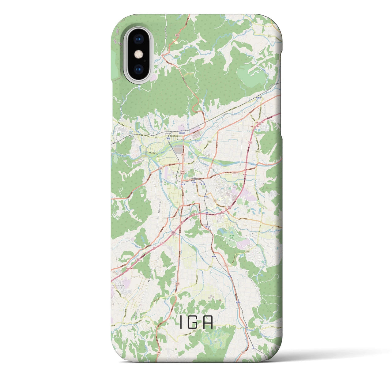 【伊賀(三重県)】地図柄iPhoneケース(バックカバータイプ)