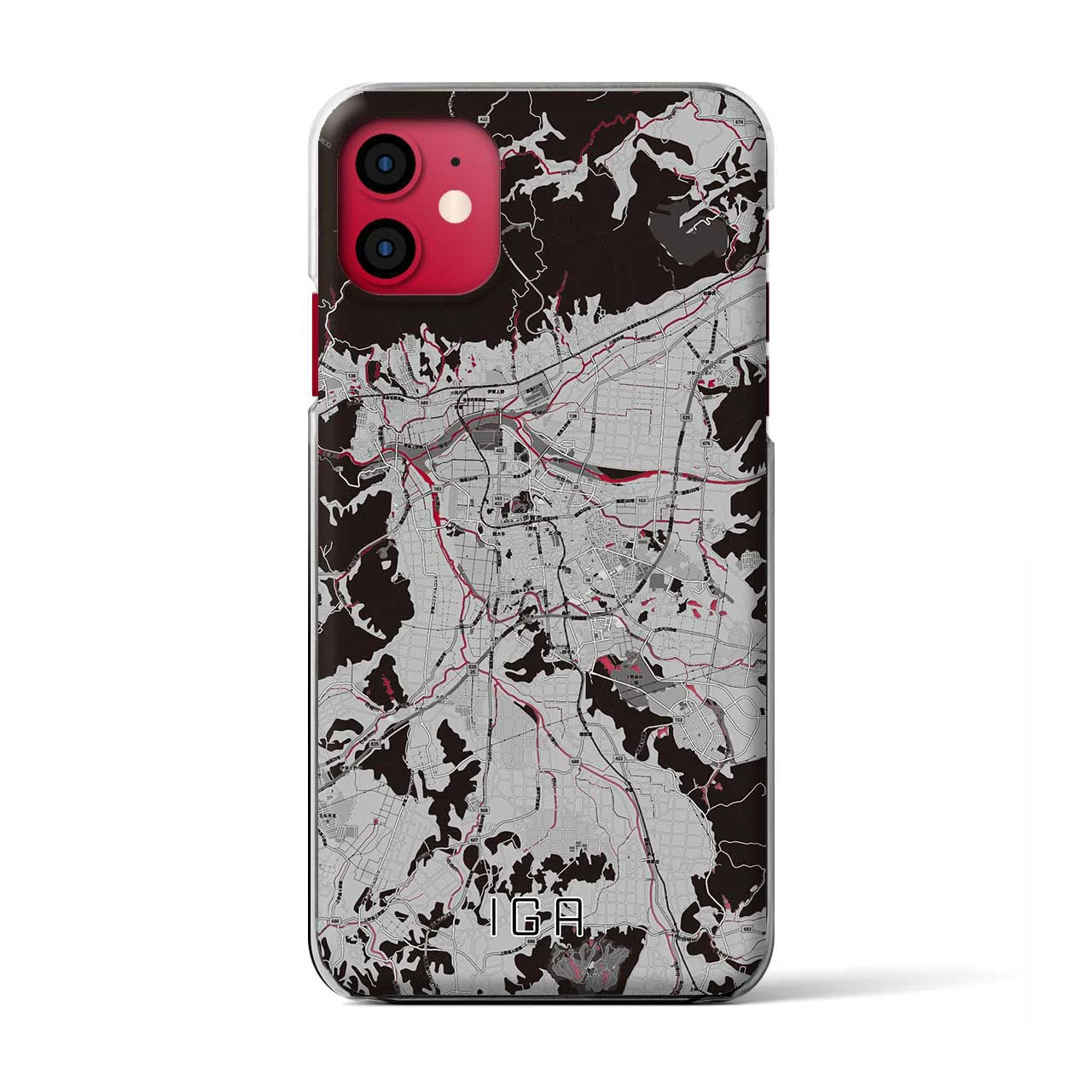 【伊賀(三重県)】地図柄iPhoneケース(クリアタイプ)