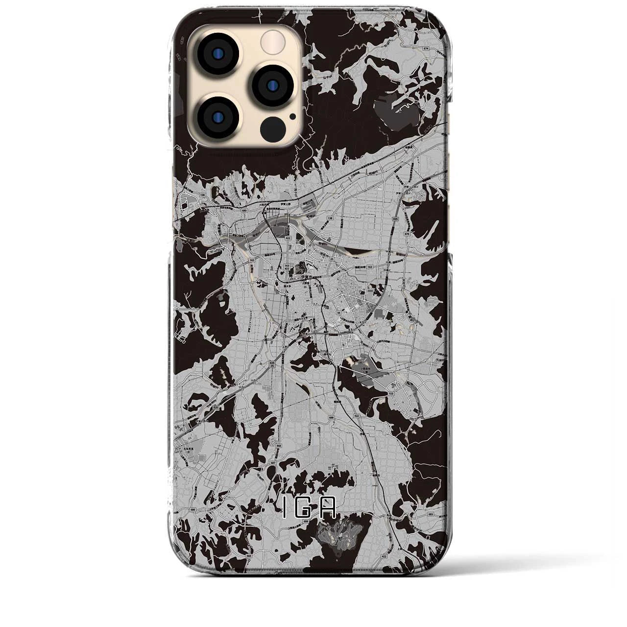 【伊賀(三重県)】地図柄iPhoneケース(クリアタイプ)