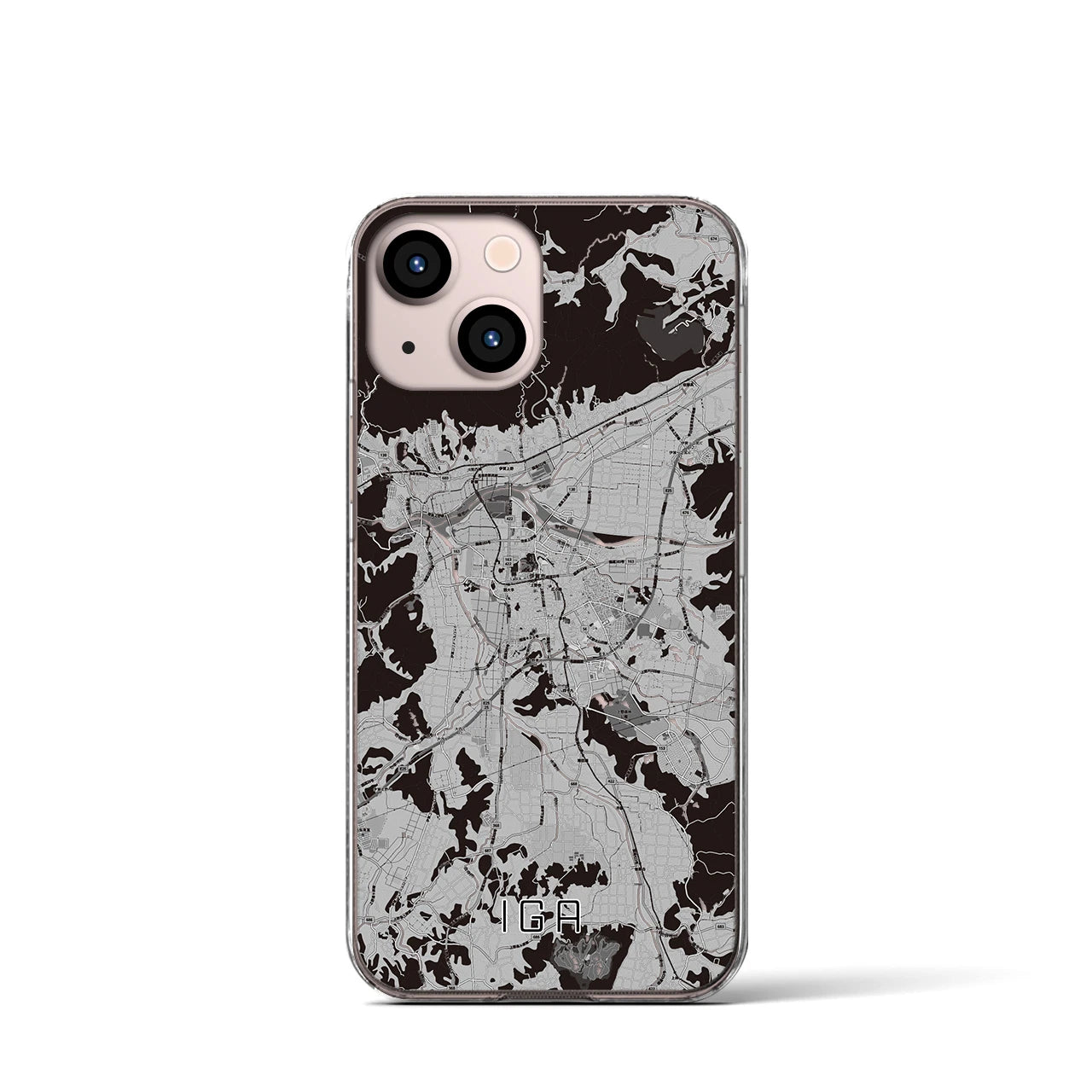 【伊賀(三重県)】地図柄iPhoneケース(クリアタイプ)