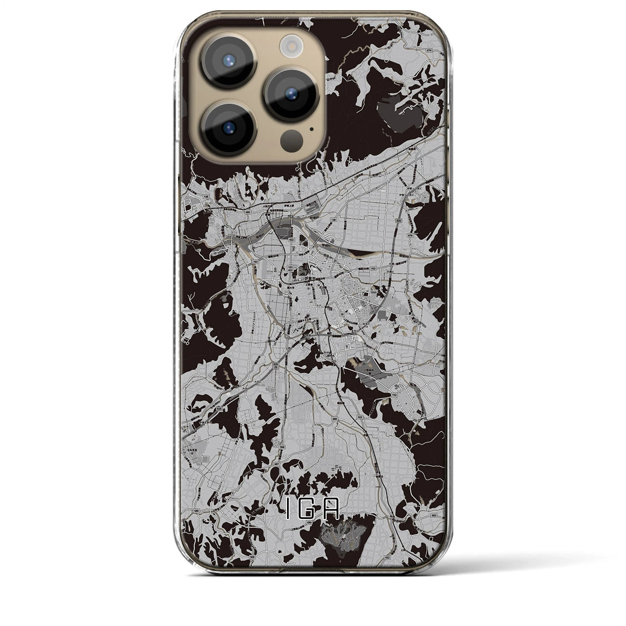 【伊賀(三重県)】地図柄iPhoneケース(クリアタイプ)