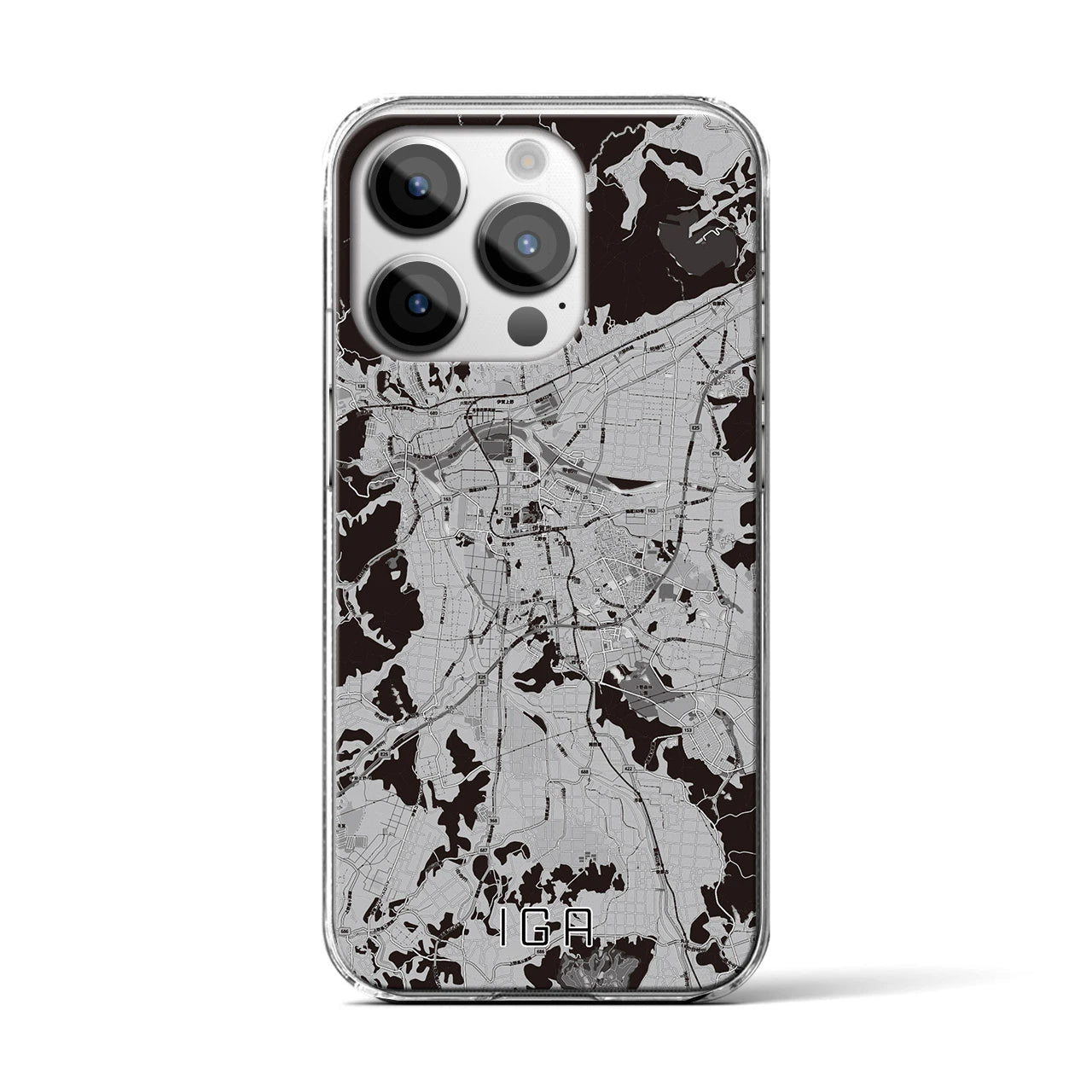 【伊賀(三重県)】地図柄iPhoneケース(クリアタイプ)