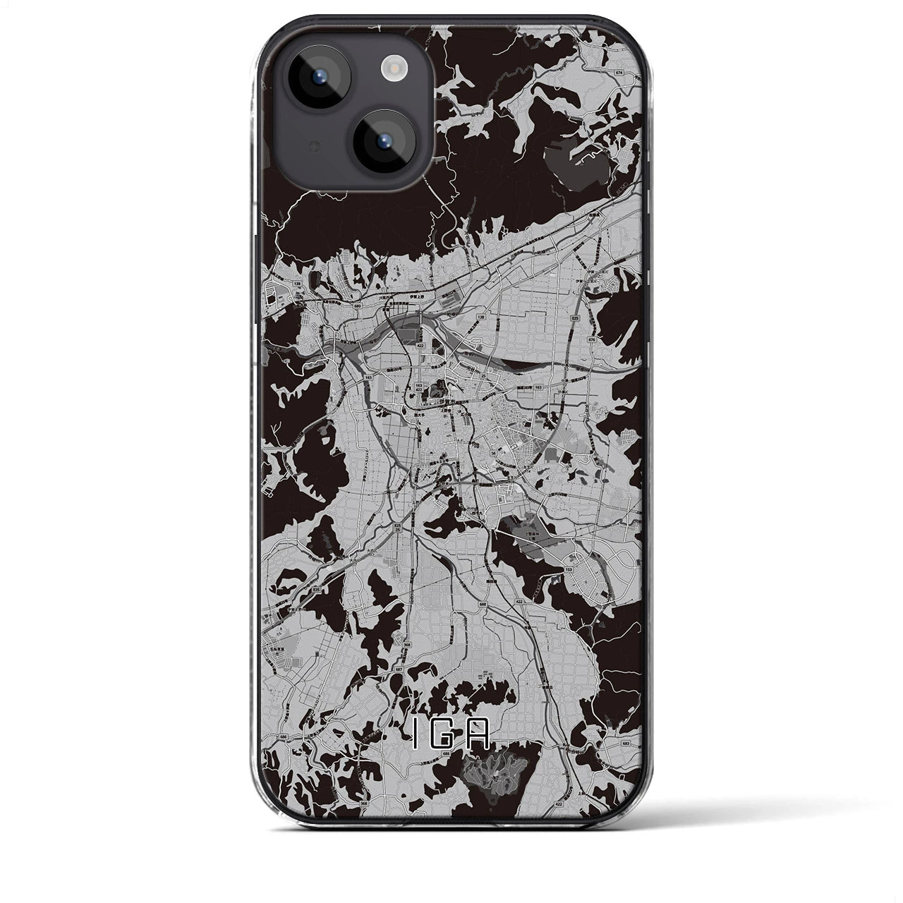 【伊賀(三重県)】地図柄iPhoneケース(クリアタイプ)