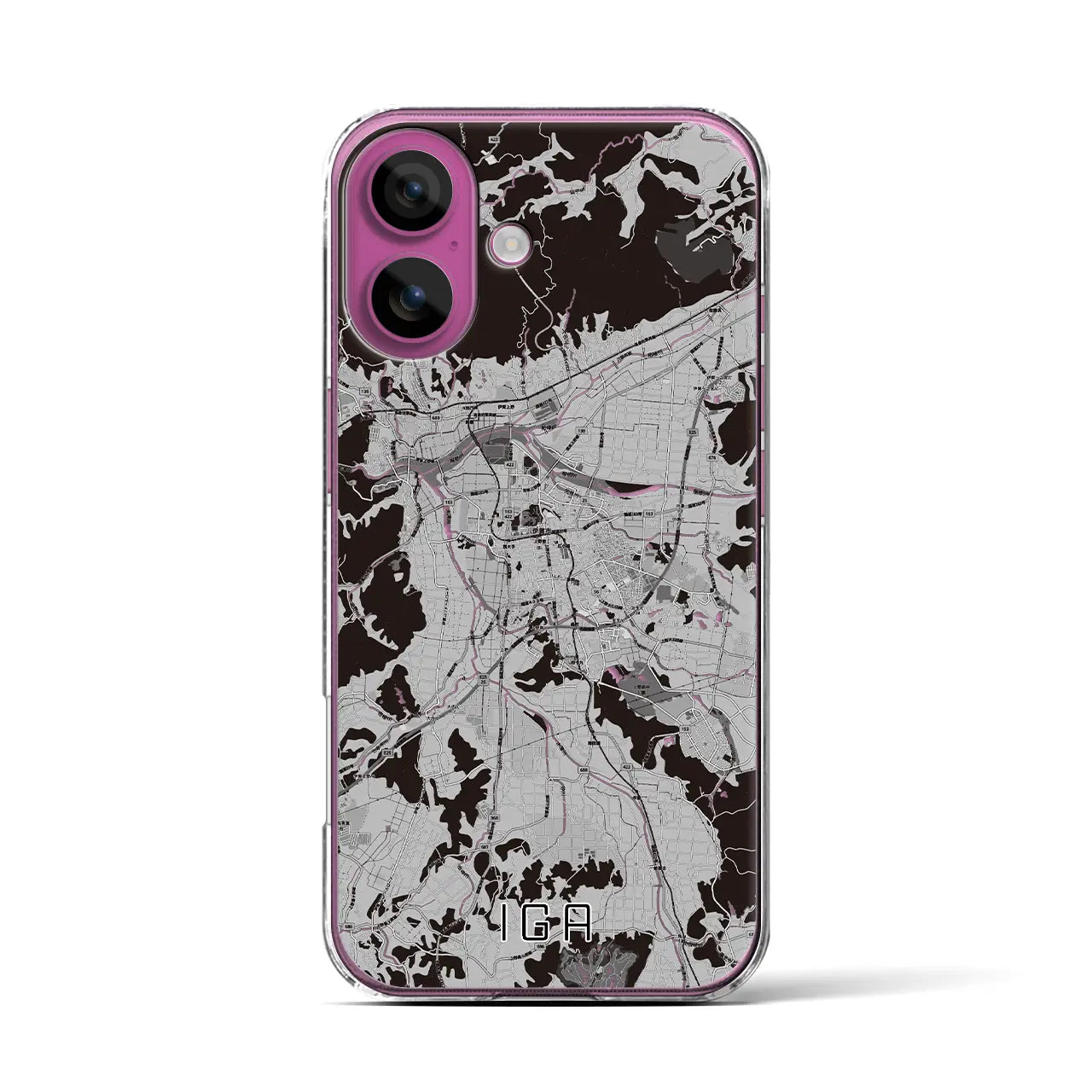 【伊賀(三重県)】地図柄iPhoneケース(クリアタイプ)